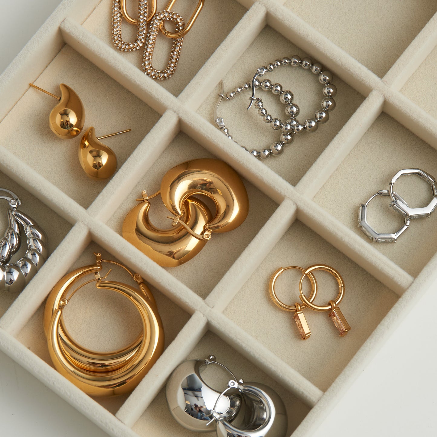 Narelle Waterproof Round Hoop Earrings