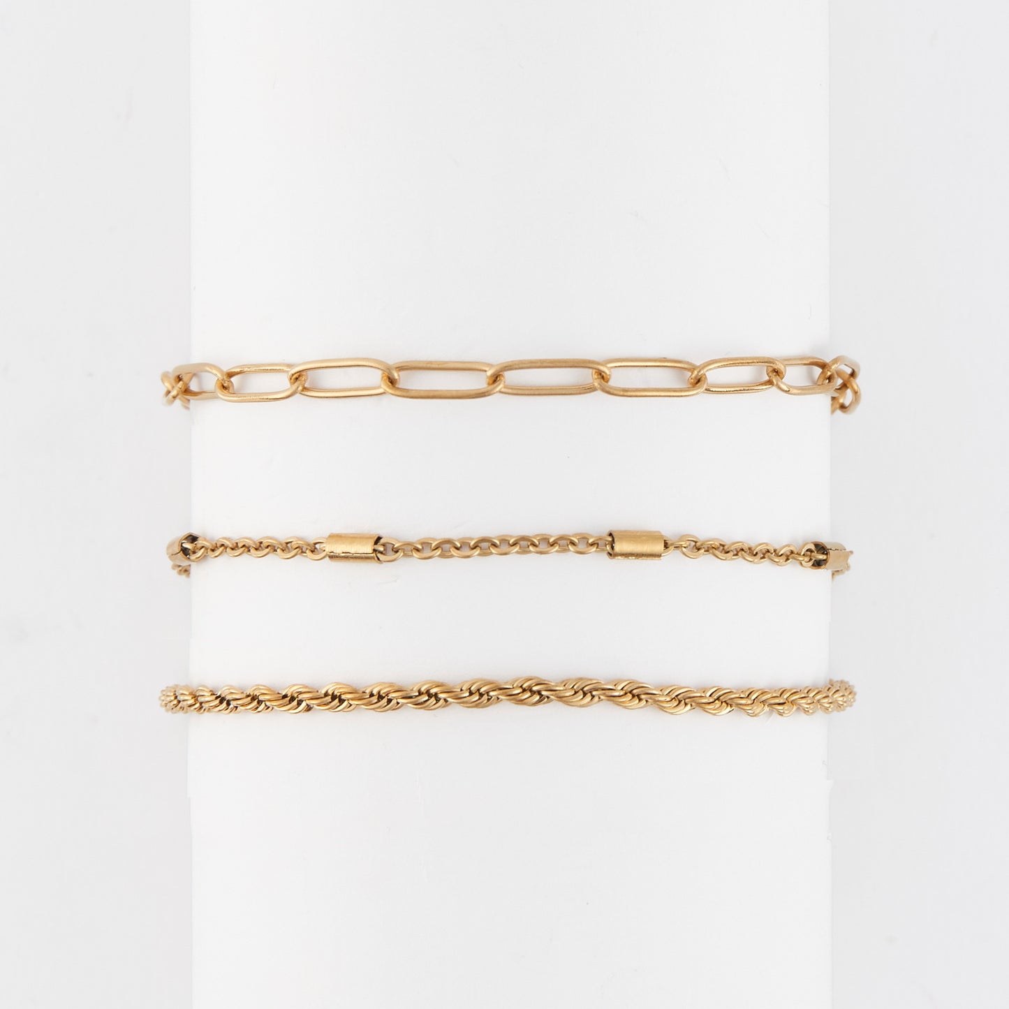 Narelle Waterproof Twisted Chain Bracelet Set