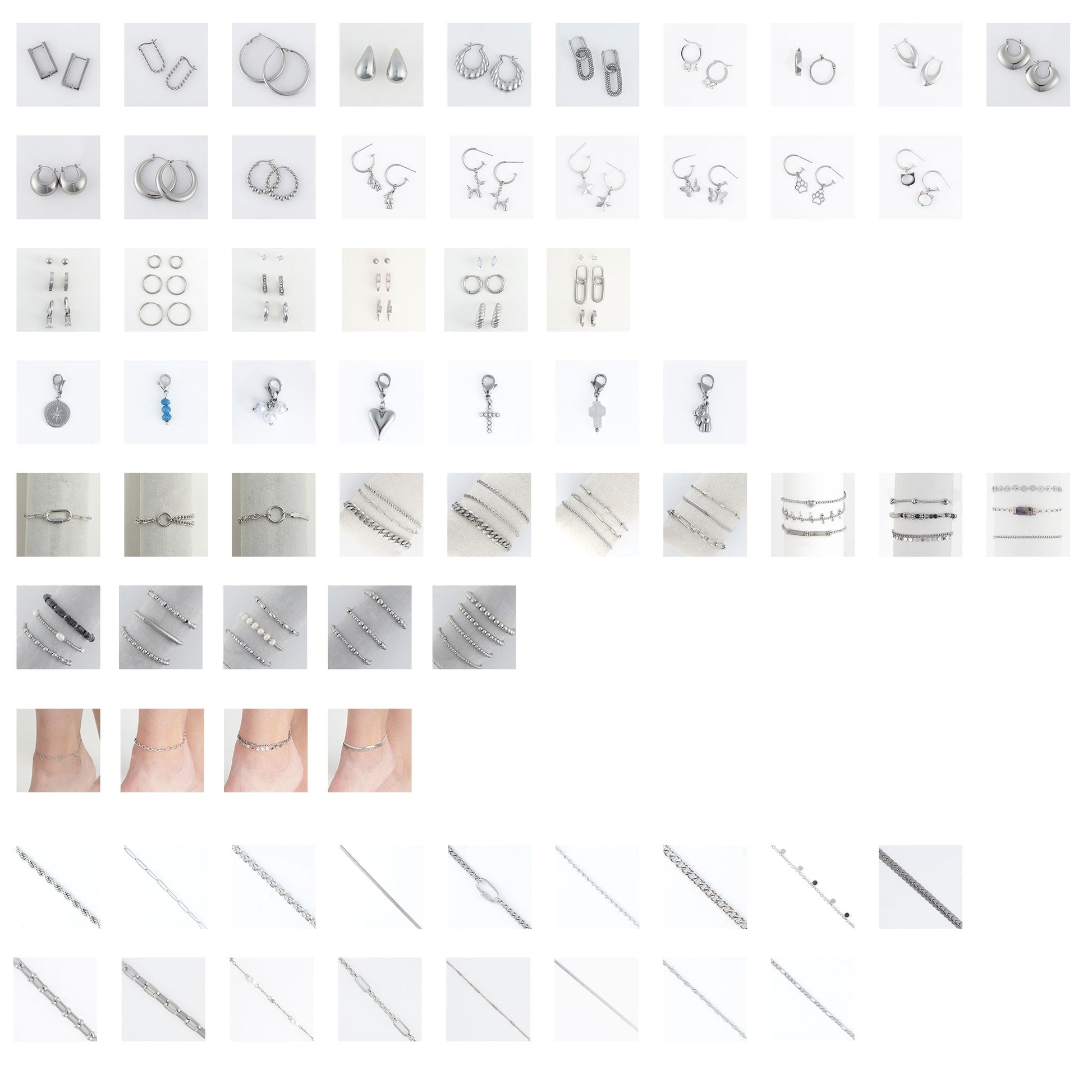 136 Piece All Silver Narelle Assortment
