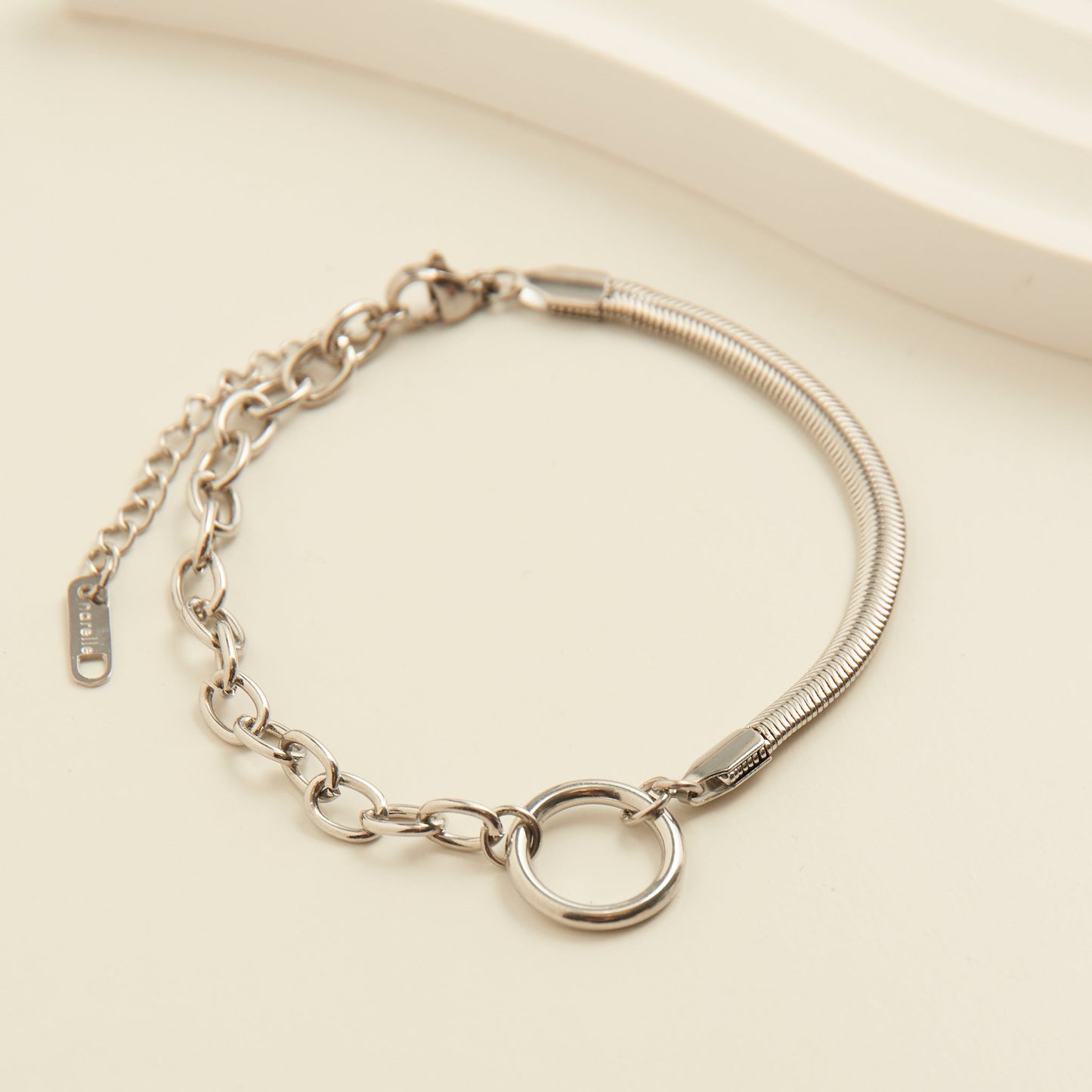 Narelle Waterproof Cable & Snake Chain Bracelet