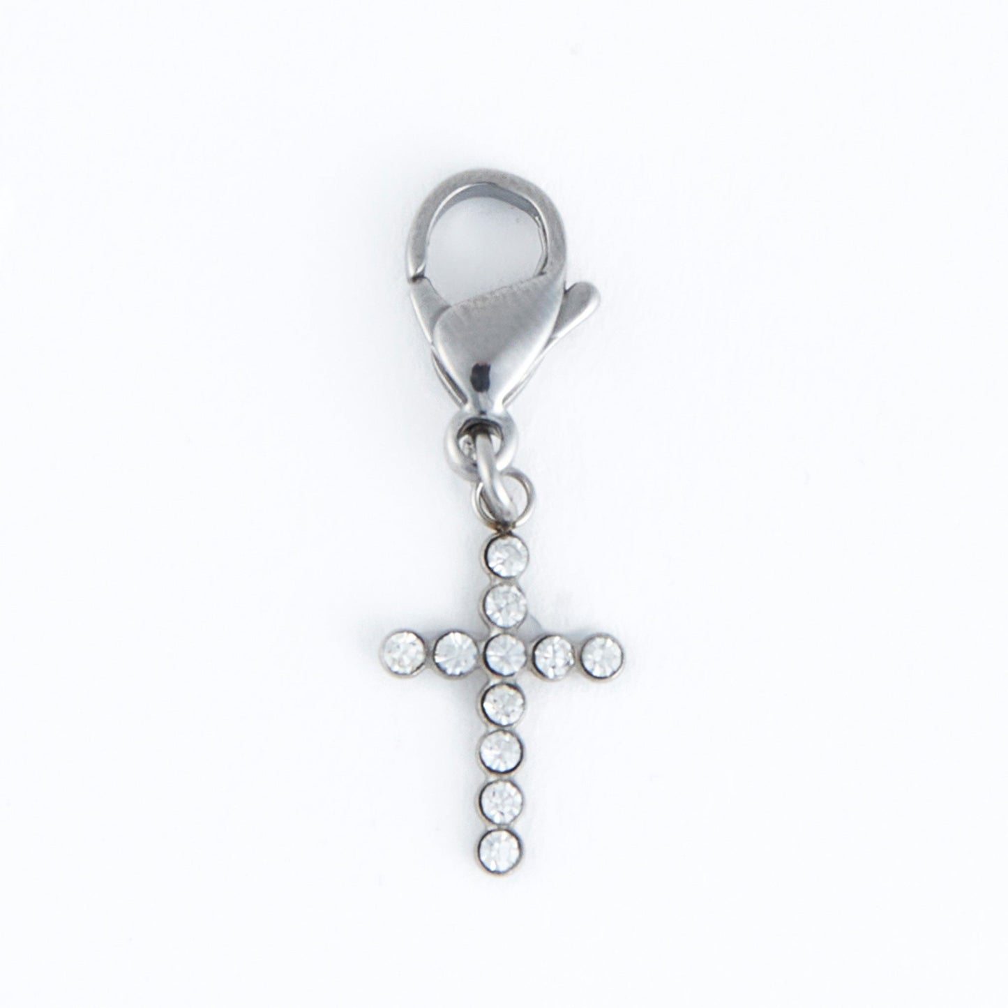 Narelle Waterproof Pave Cross Charm