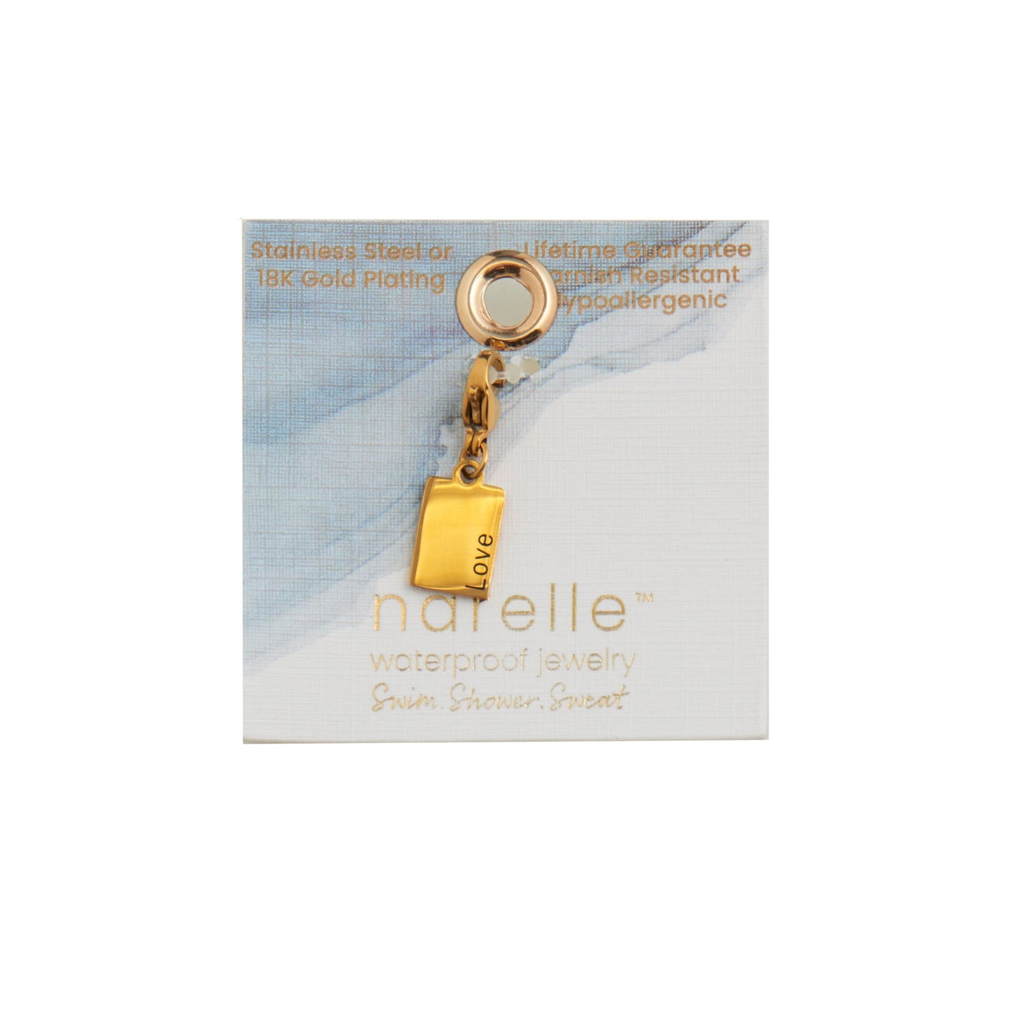 Narelle Waterproof Love Tag Charm