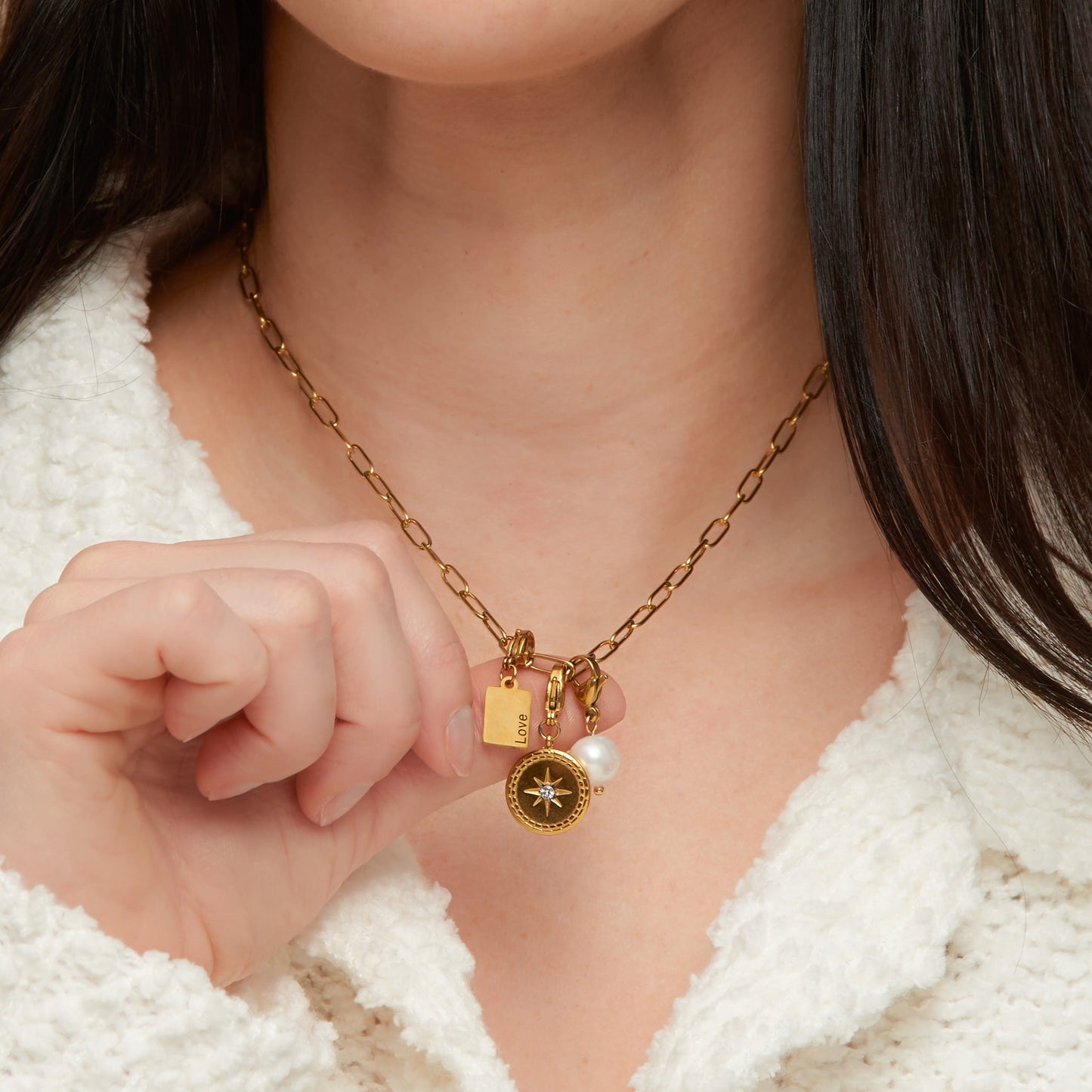 Narelle Waterproof Love Tag Charm