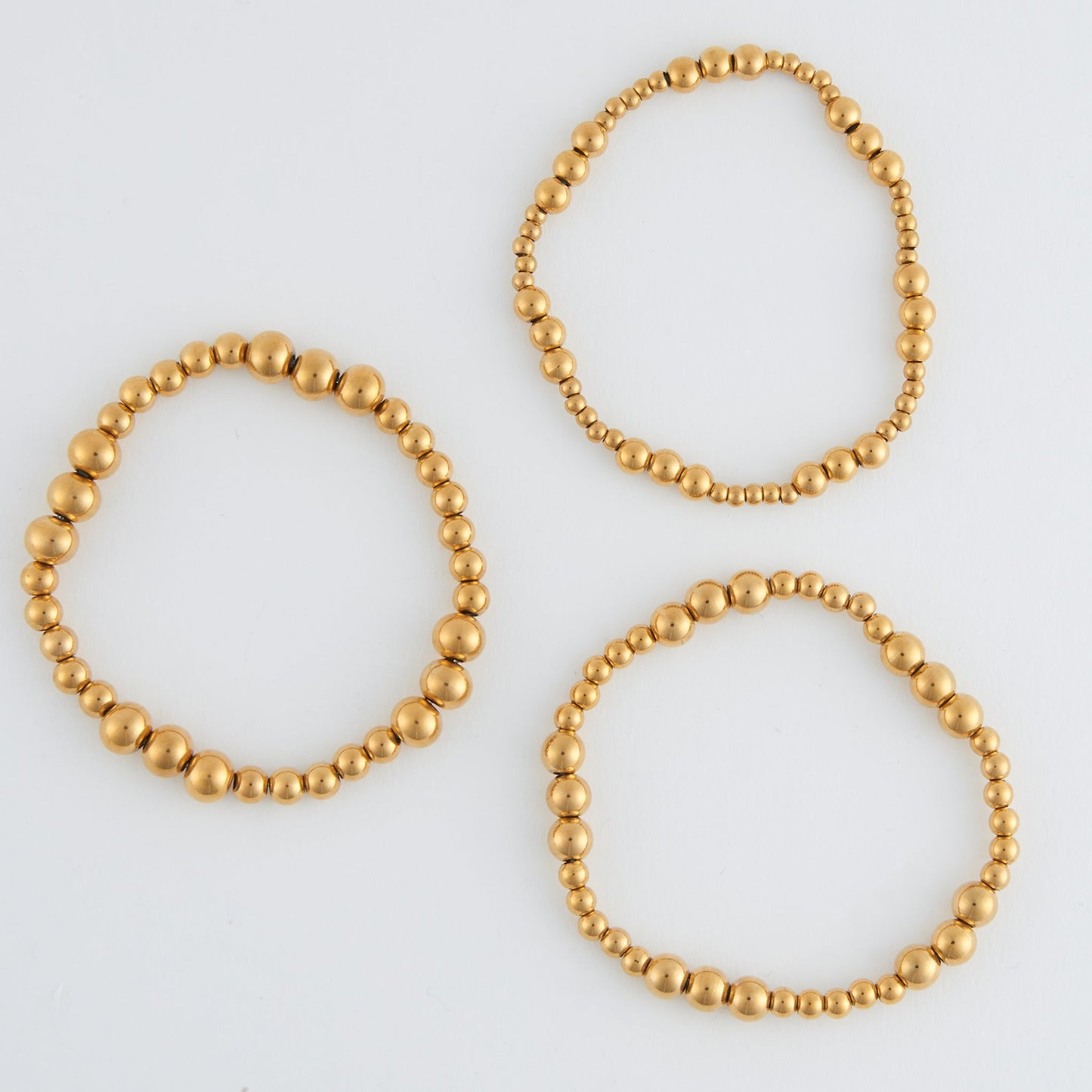 Narelle Waterproof Stretch Graduated Ball Bracelet Set