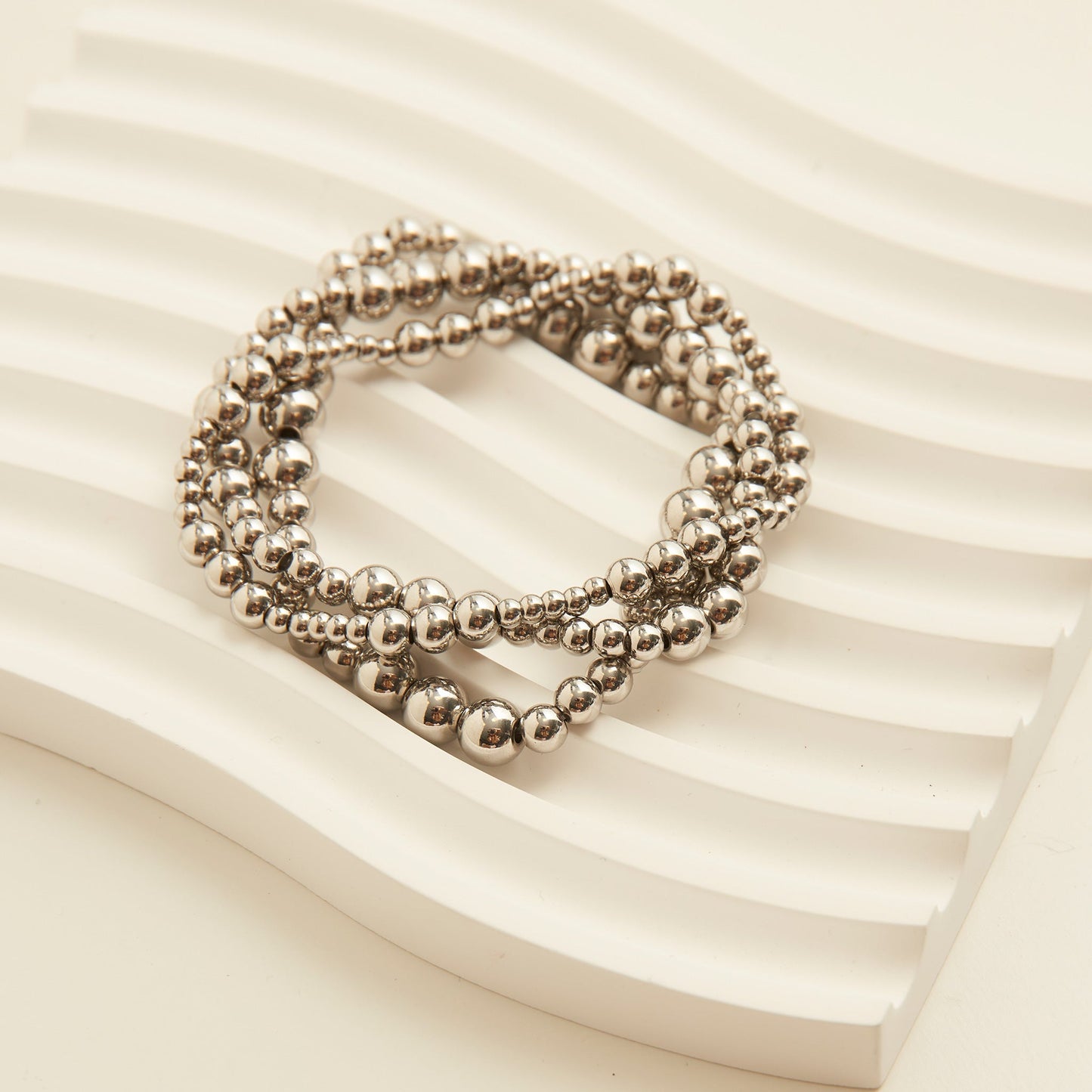Narelle Waterproof Stretch Graduated Ball Bracelet Set