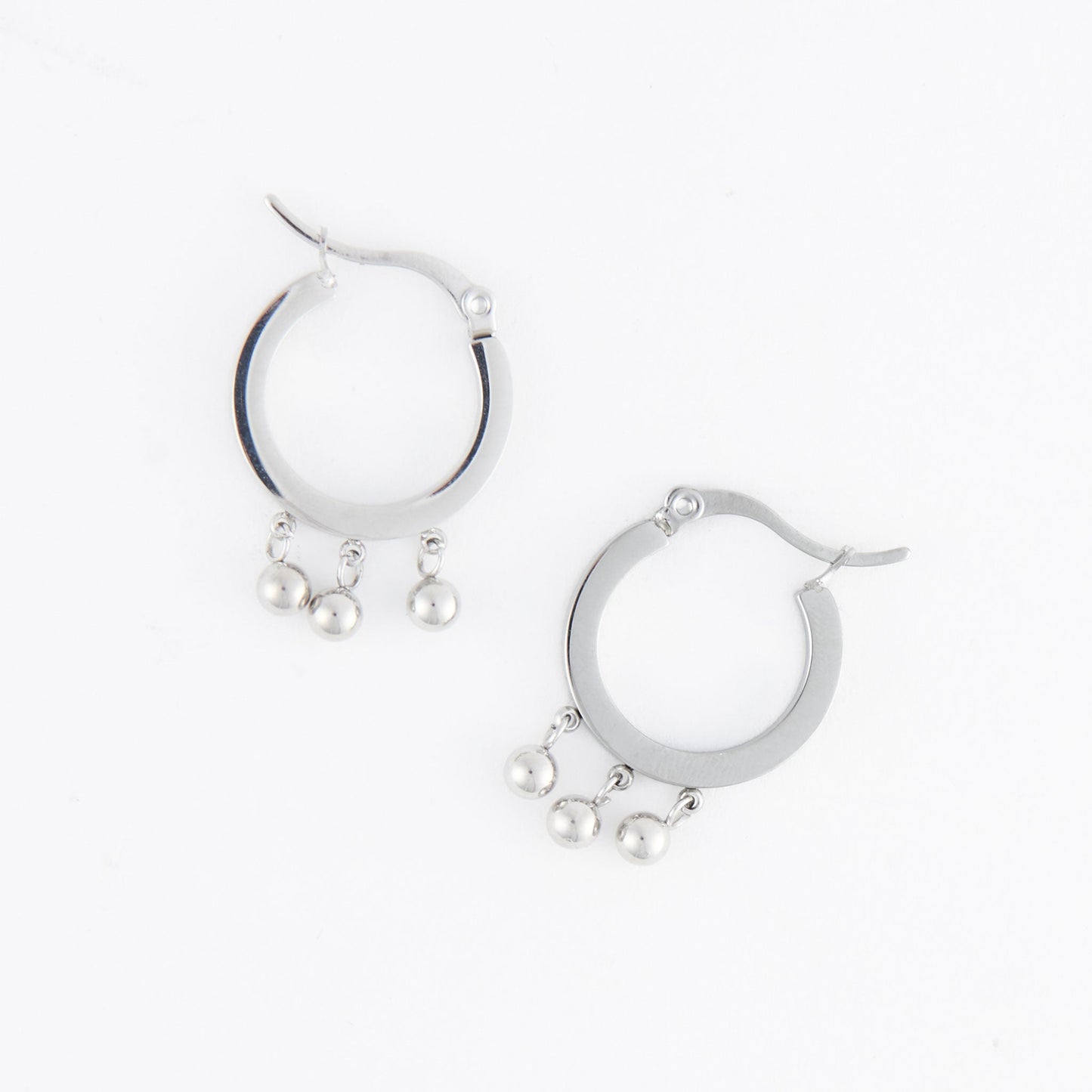 Narelle Waterproof Dangle Drop Huggie Hoop Earrings
