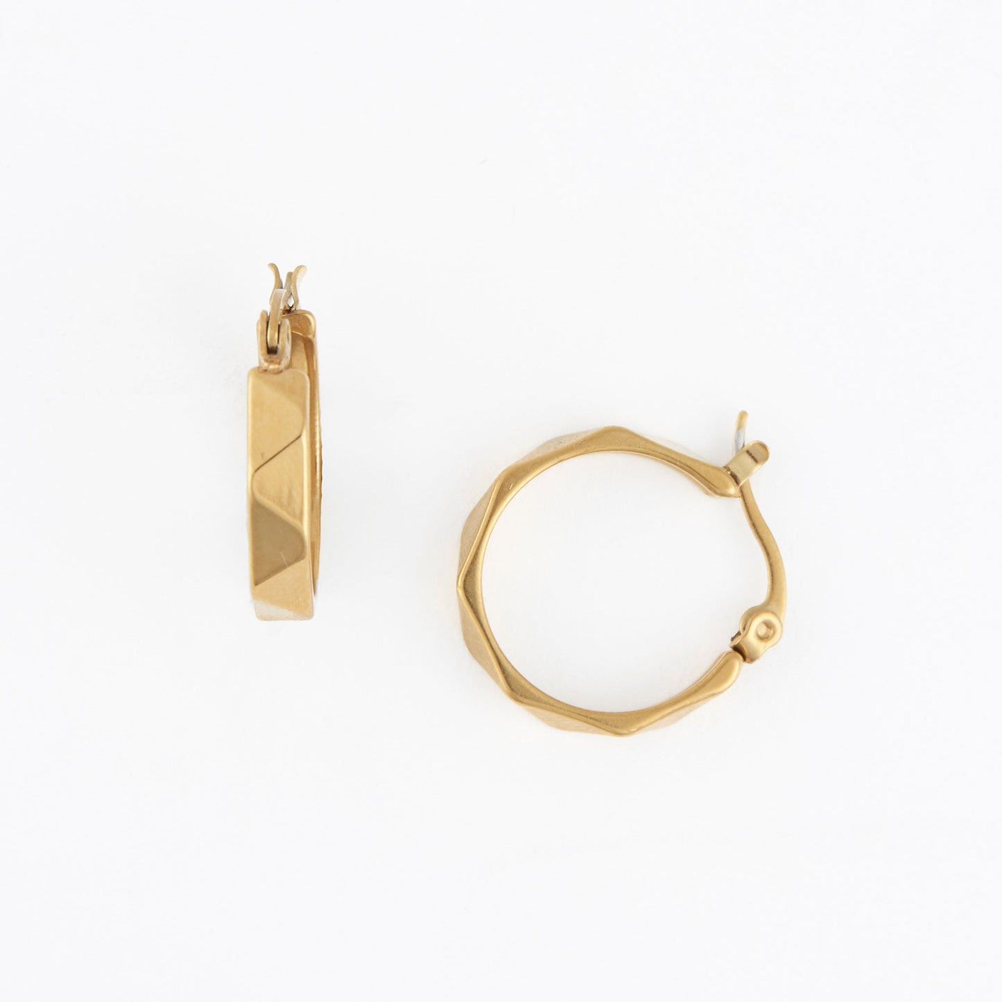 Narelle Waterproof Abstract Hoop Earrings