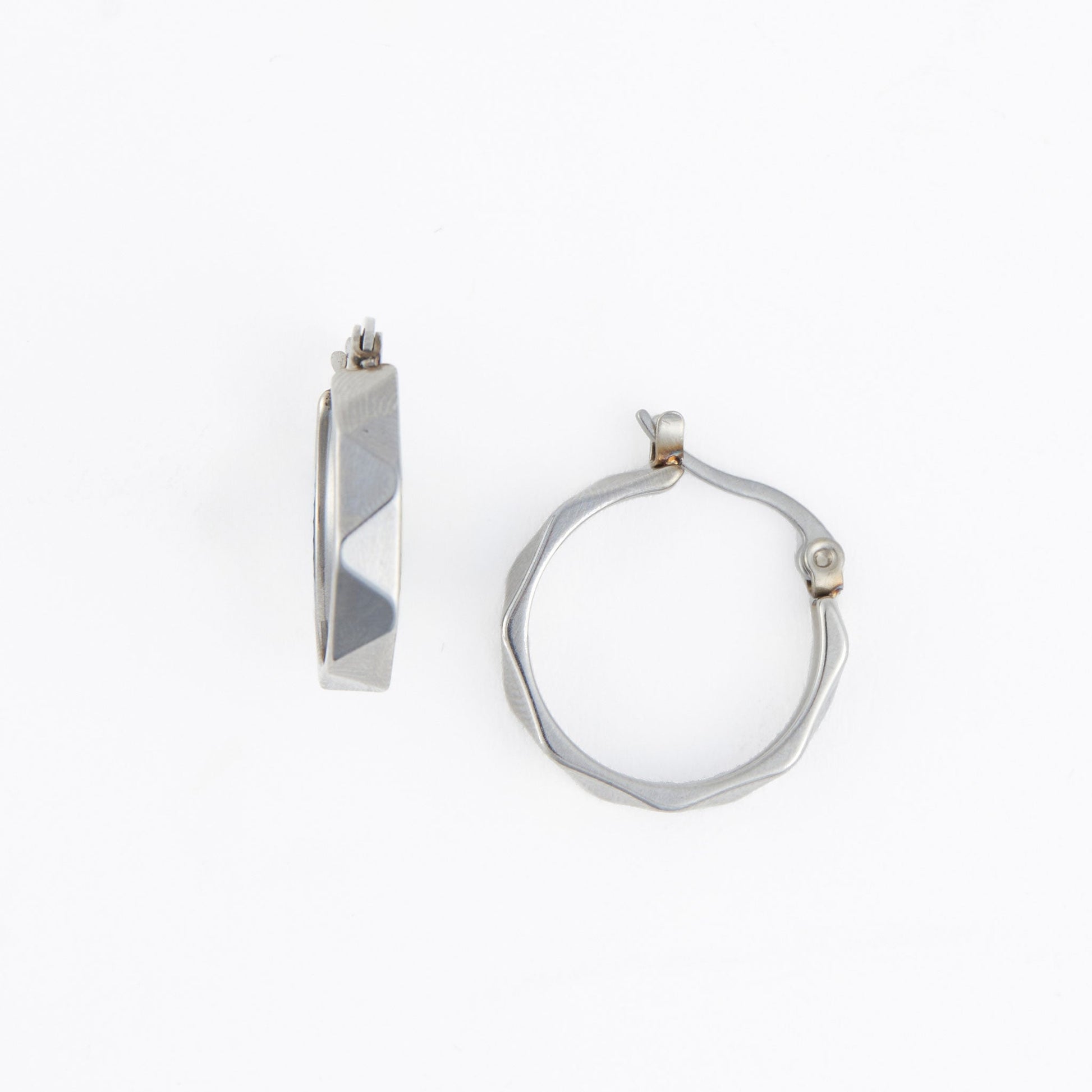 Narelle Waterproof Abstract Hoop Earrings