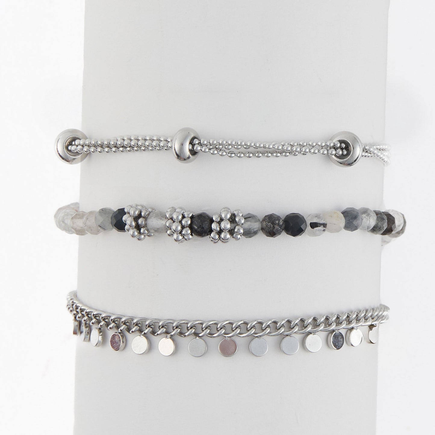 Narelle Waterproof Beaded Chain Bracelet Set