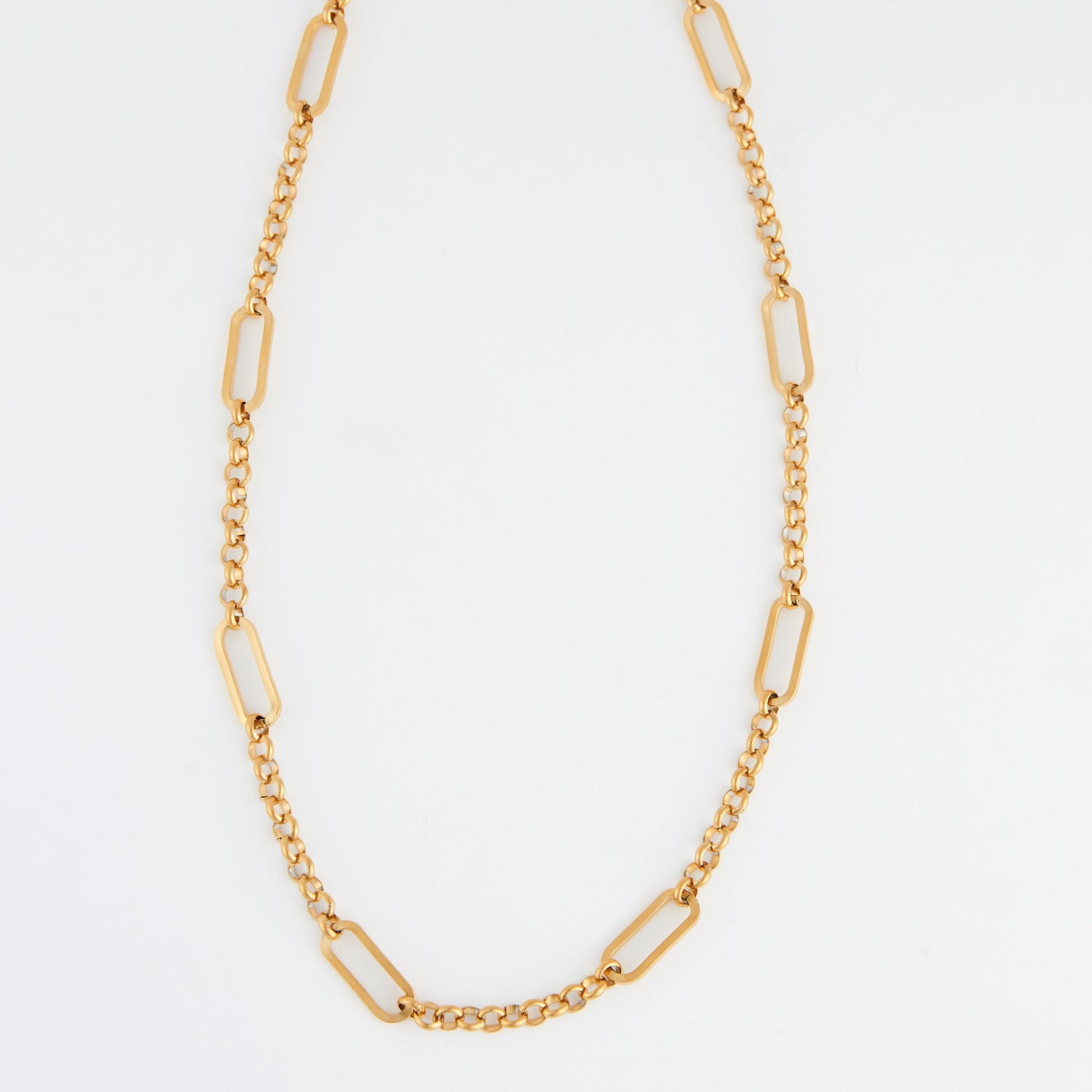 Narelle Waterproof Rolo Link Bar Station Necklace