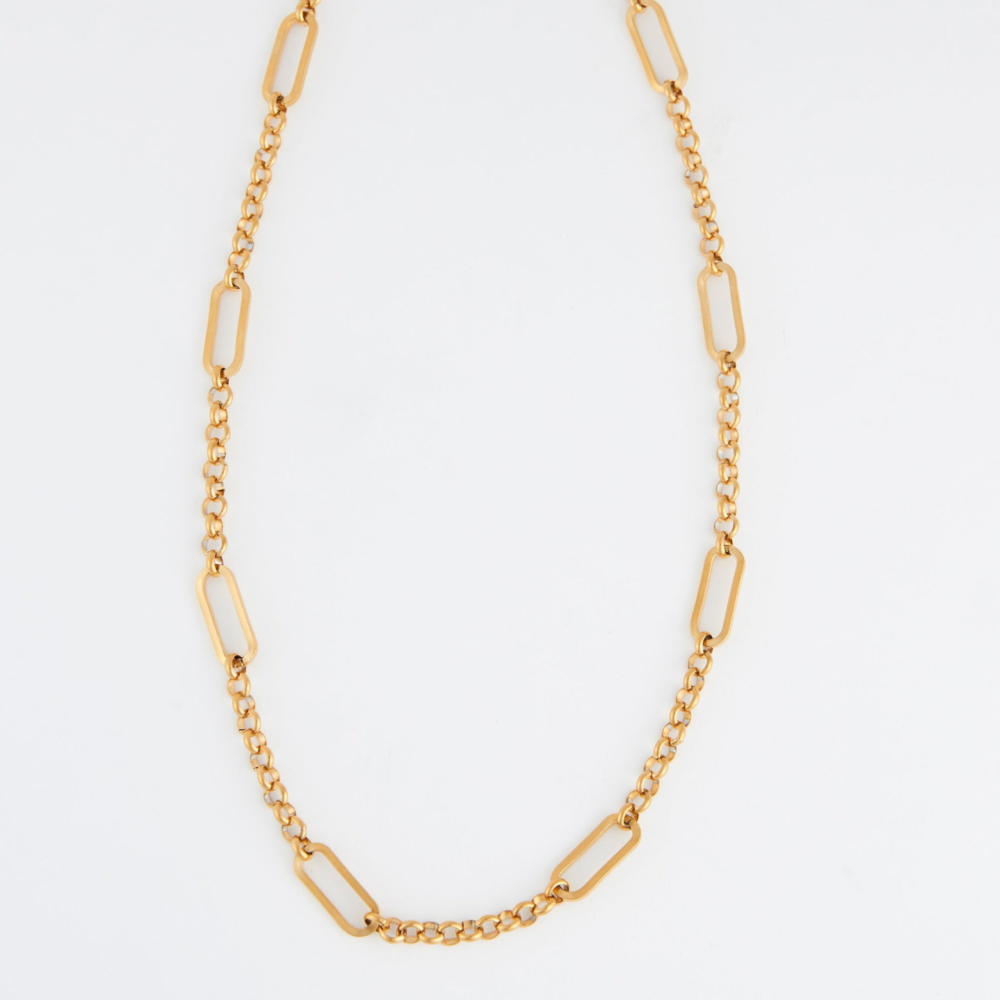 Narelle Waterproof Rolo Link Bar Station Necklace