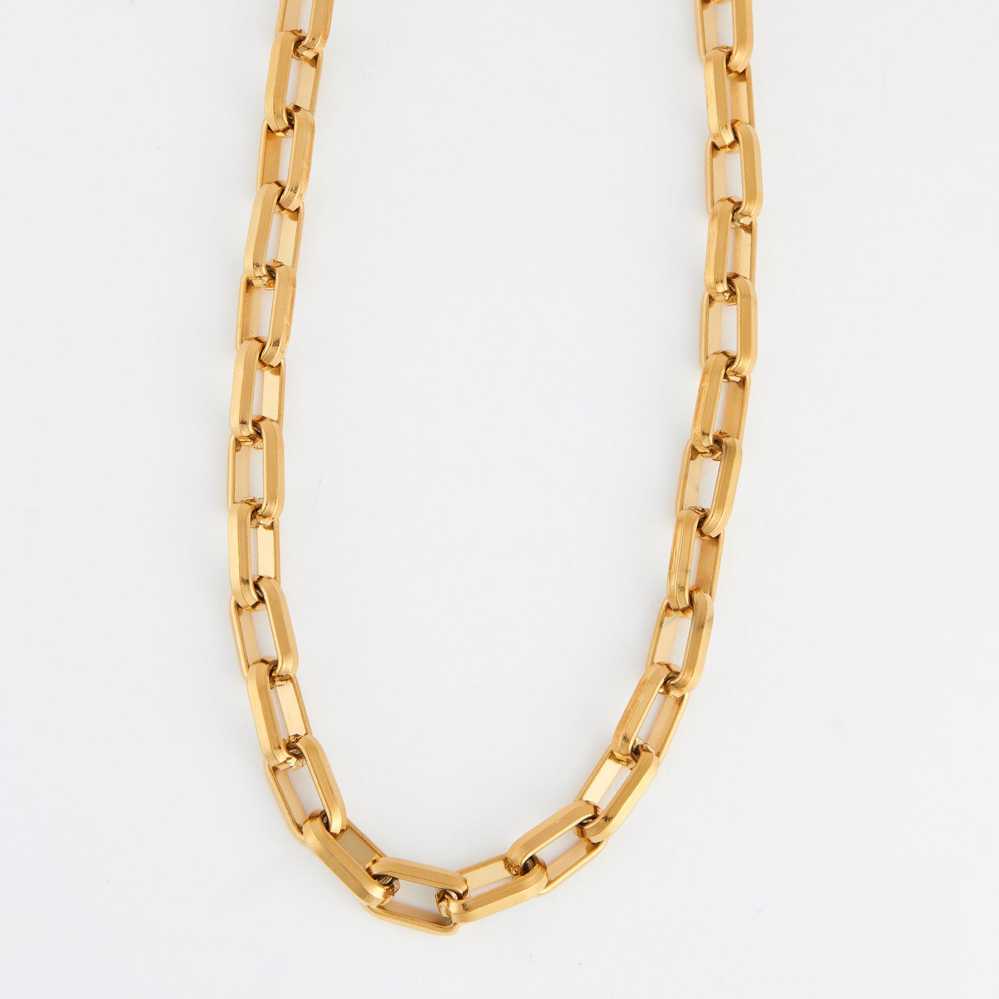 Narelle Waterproof Chunky Rectangle Link Chain Necklace