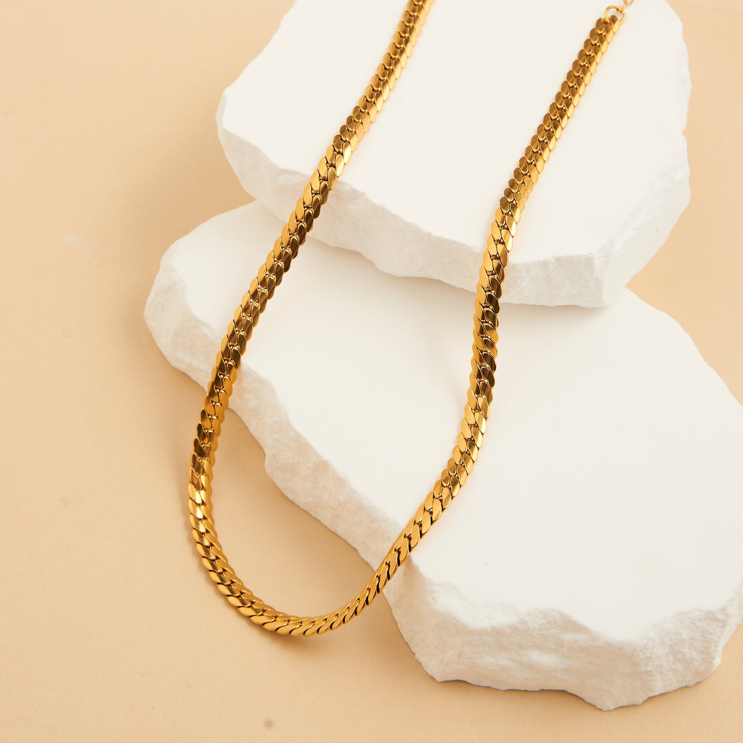 Narelle Waterproof Herringbone Chain Necklace