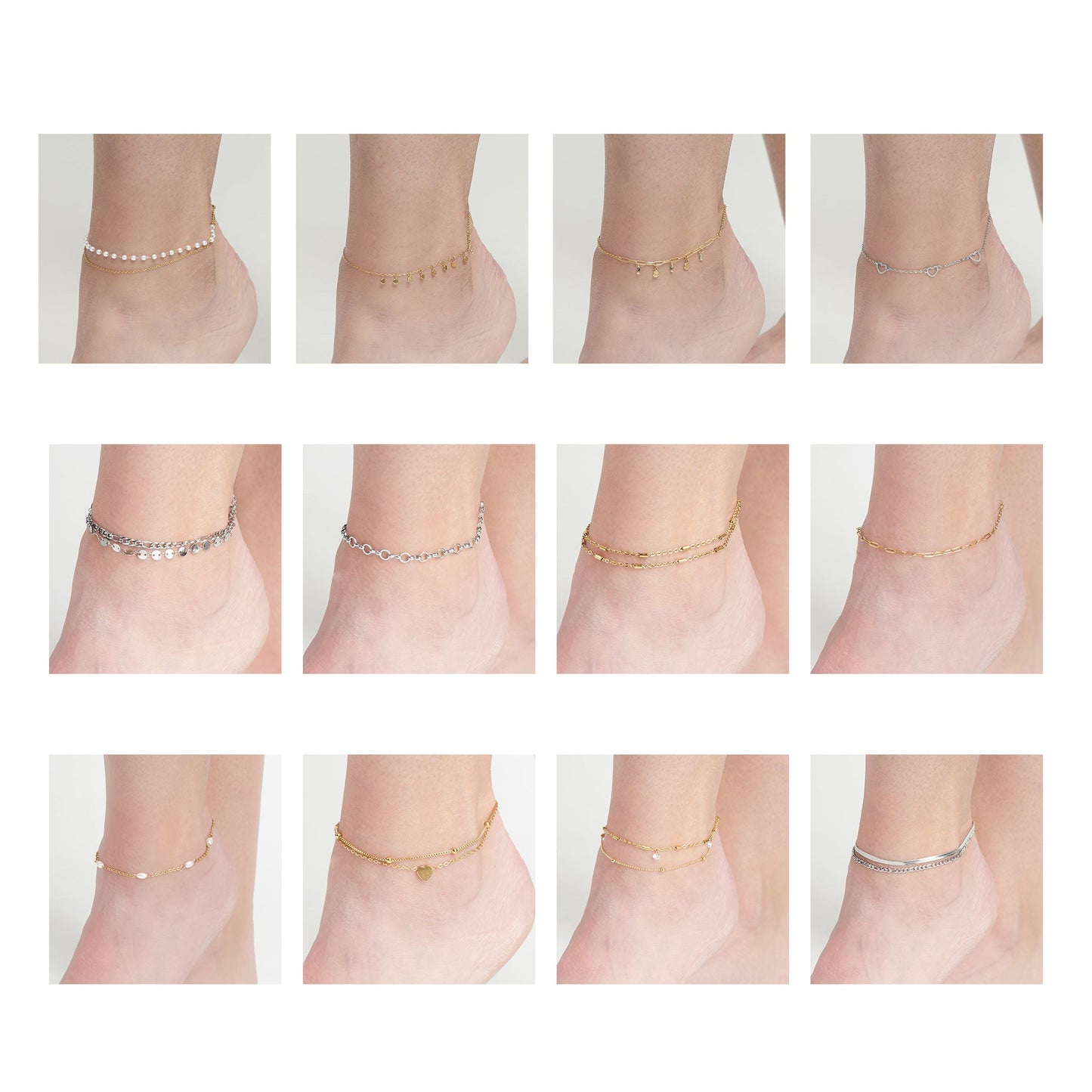 24 Piece Narelle Waterproof Anklet Assortment