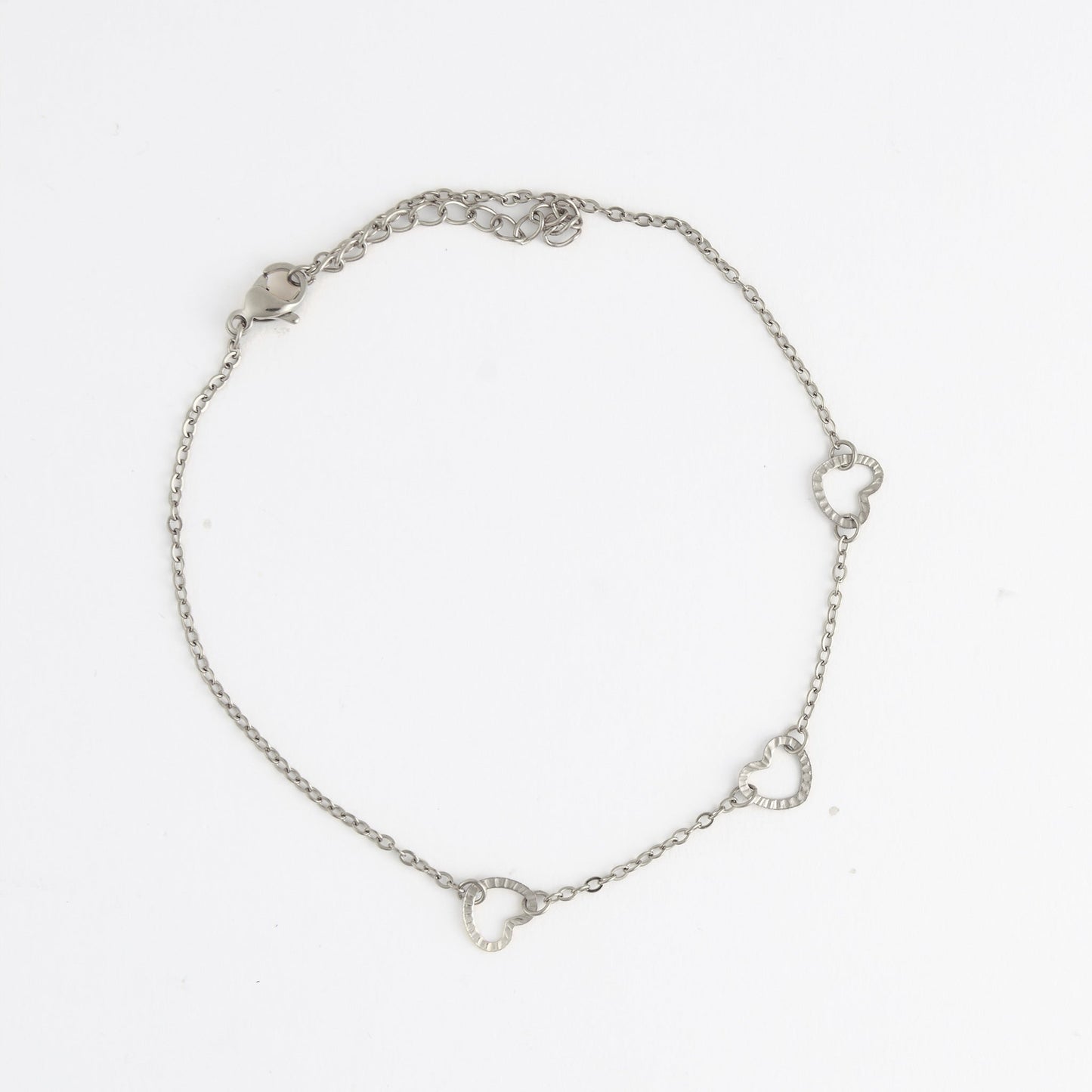 Narelle Waterproof Linked Heart Anklet