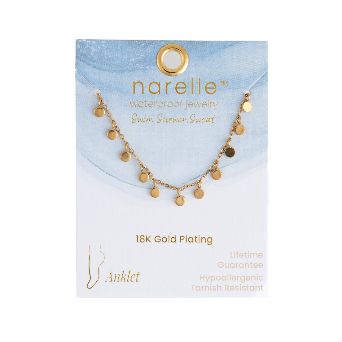 Narelle Waterproof Disc Chain Anklet