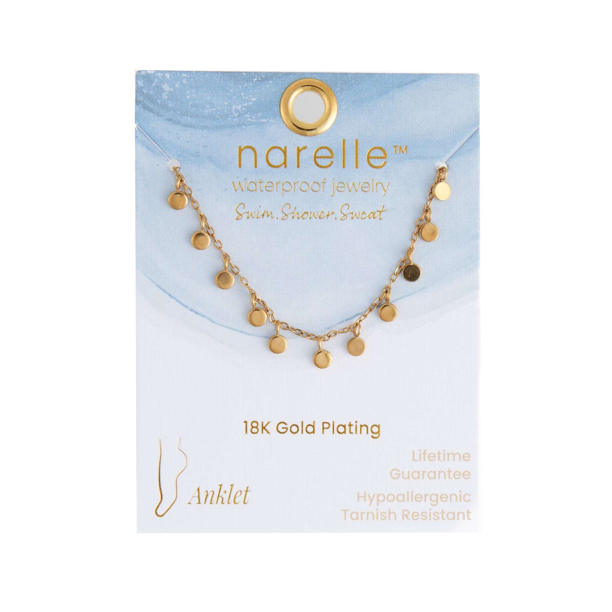 Narelle Waterproof Disc Chain Anklet