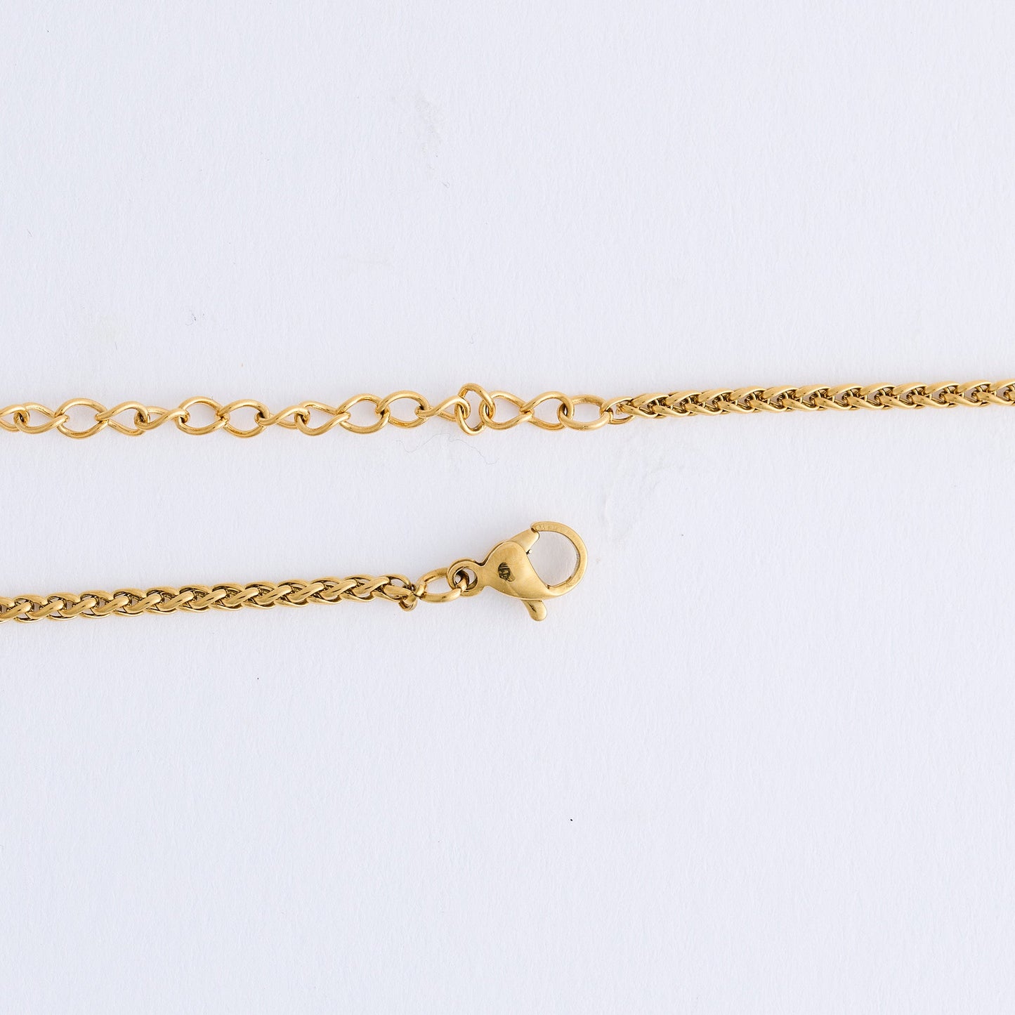 Narelle Waterproof Unisex Wheat Chain Cross Necklace