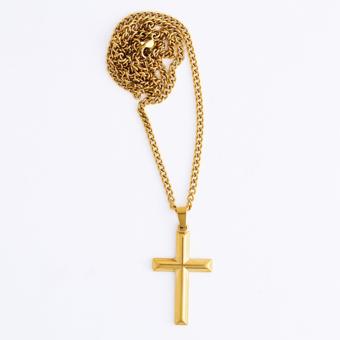 Narelle Waterproof Unisex Cable Chain Cross Necklace