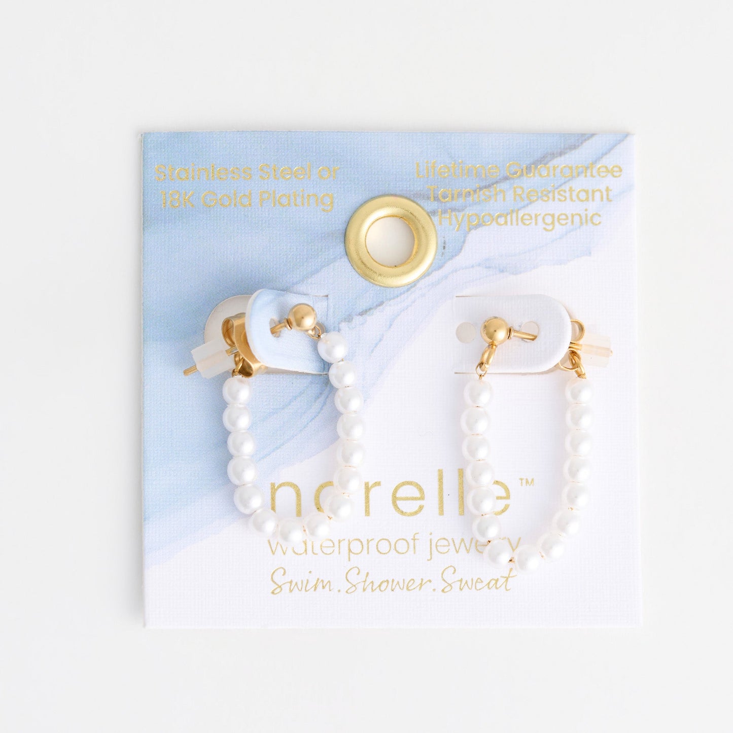 Narelle Waterproof Genuine Freshwater Pearl Dangle Earrings