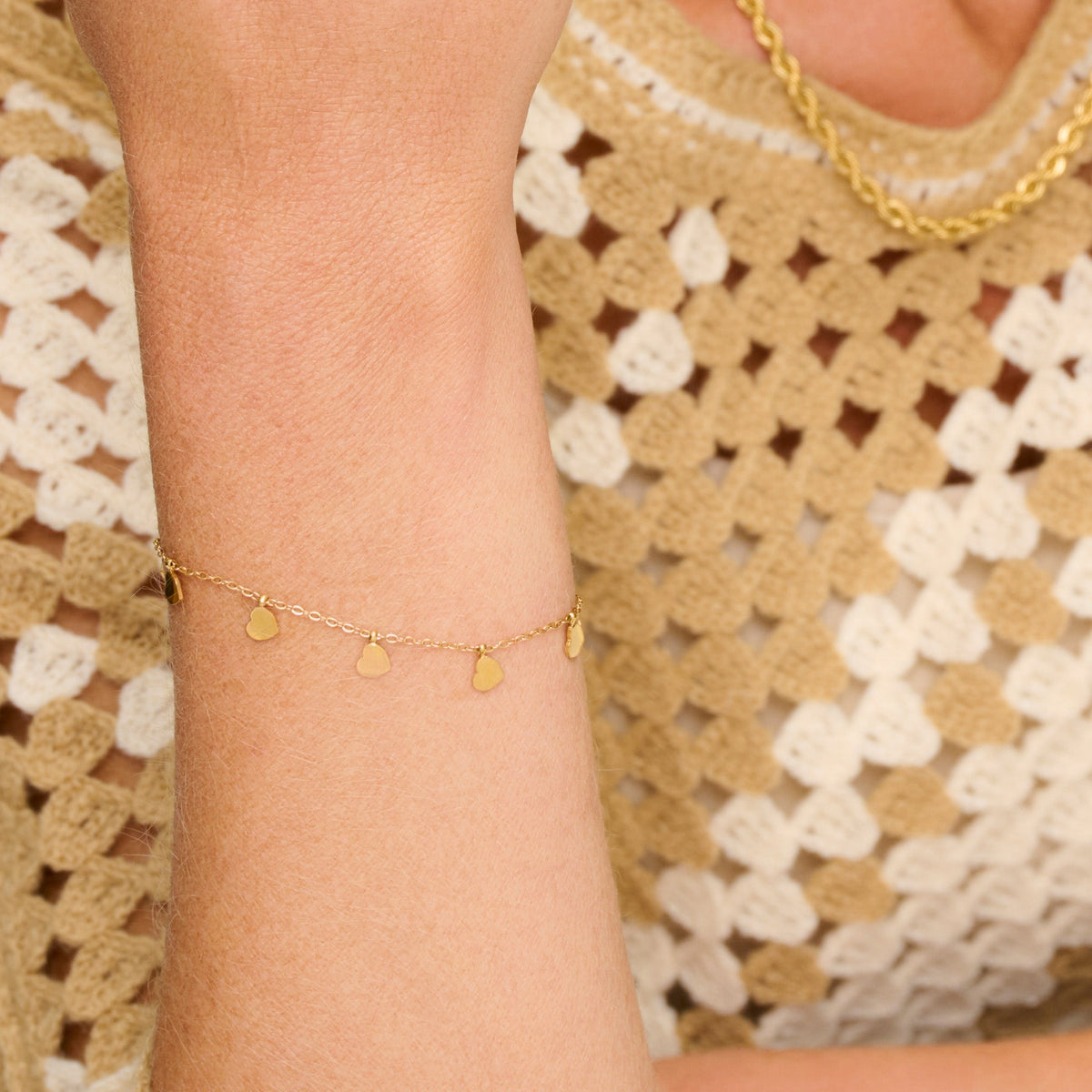 Narelle Waterproof Heart Chain Bracelet