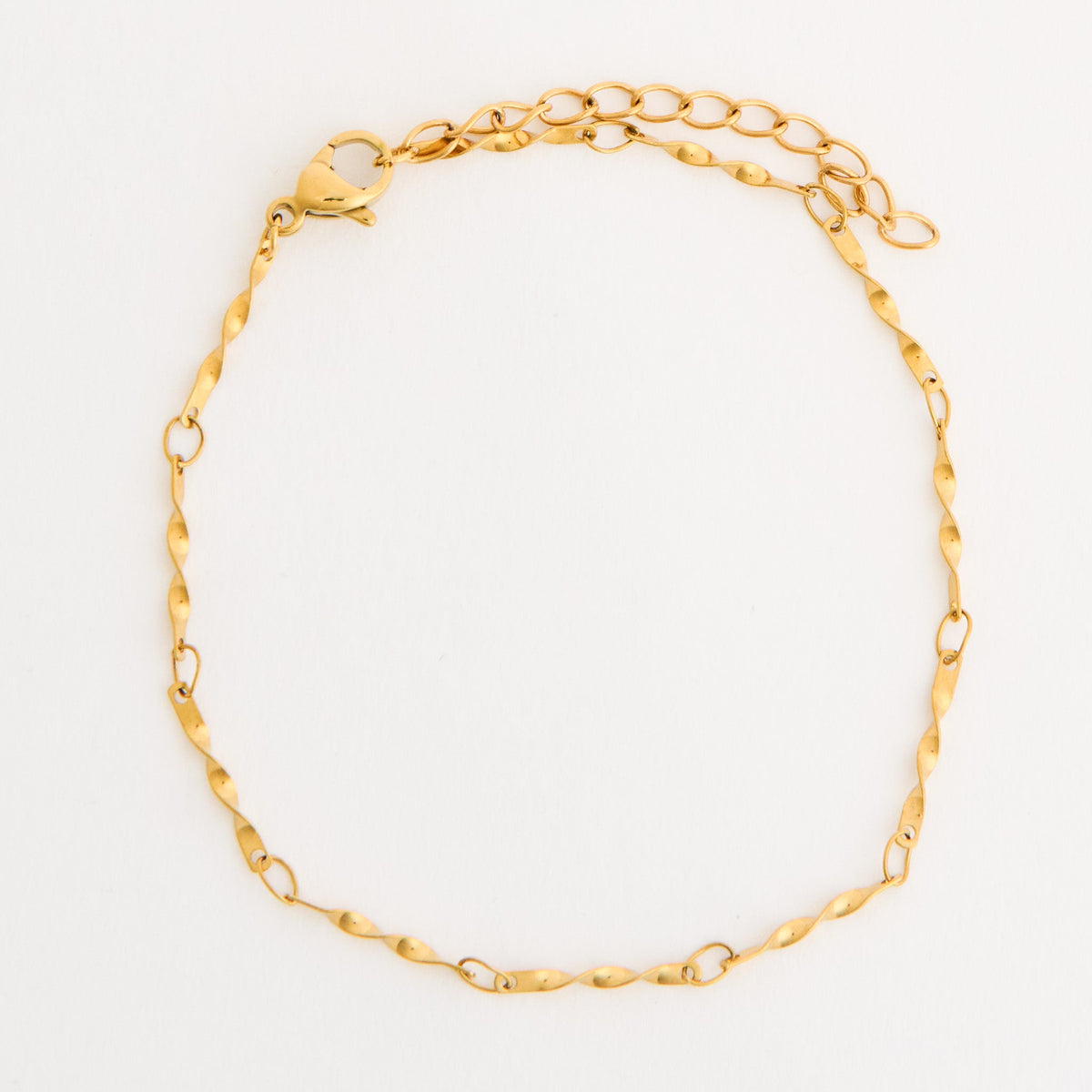 Narelle Waterproof Delicate Twisted Chain Bracelet