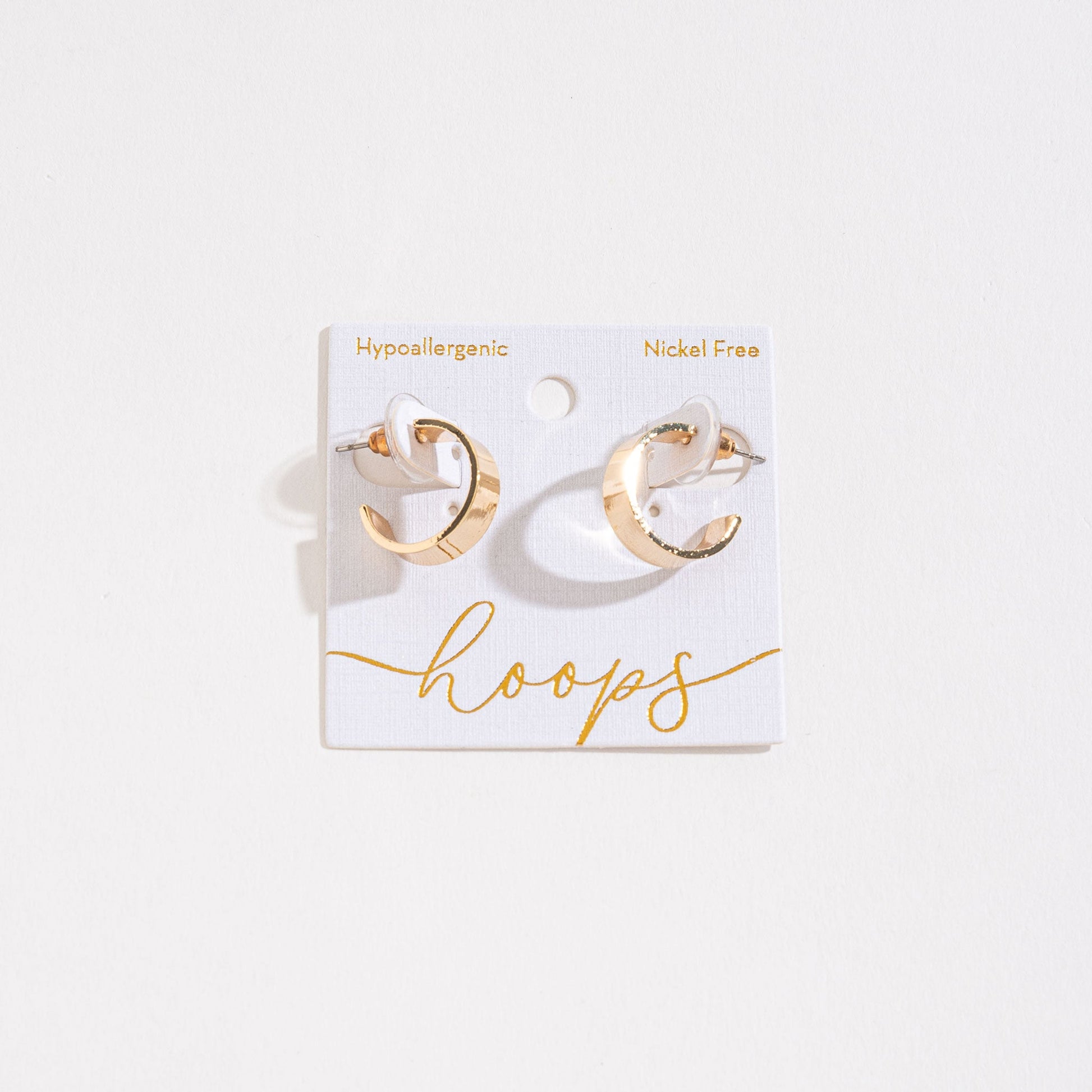 Small Flat Hoop Earrings