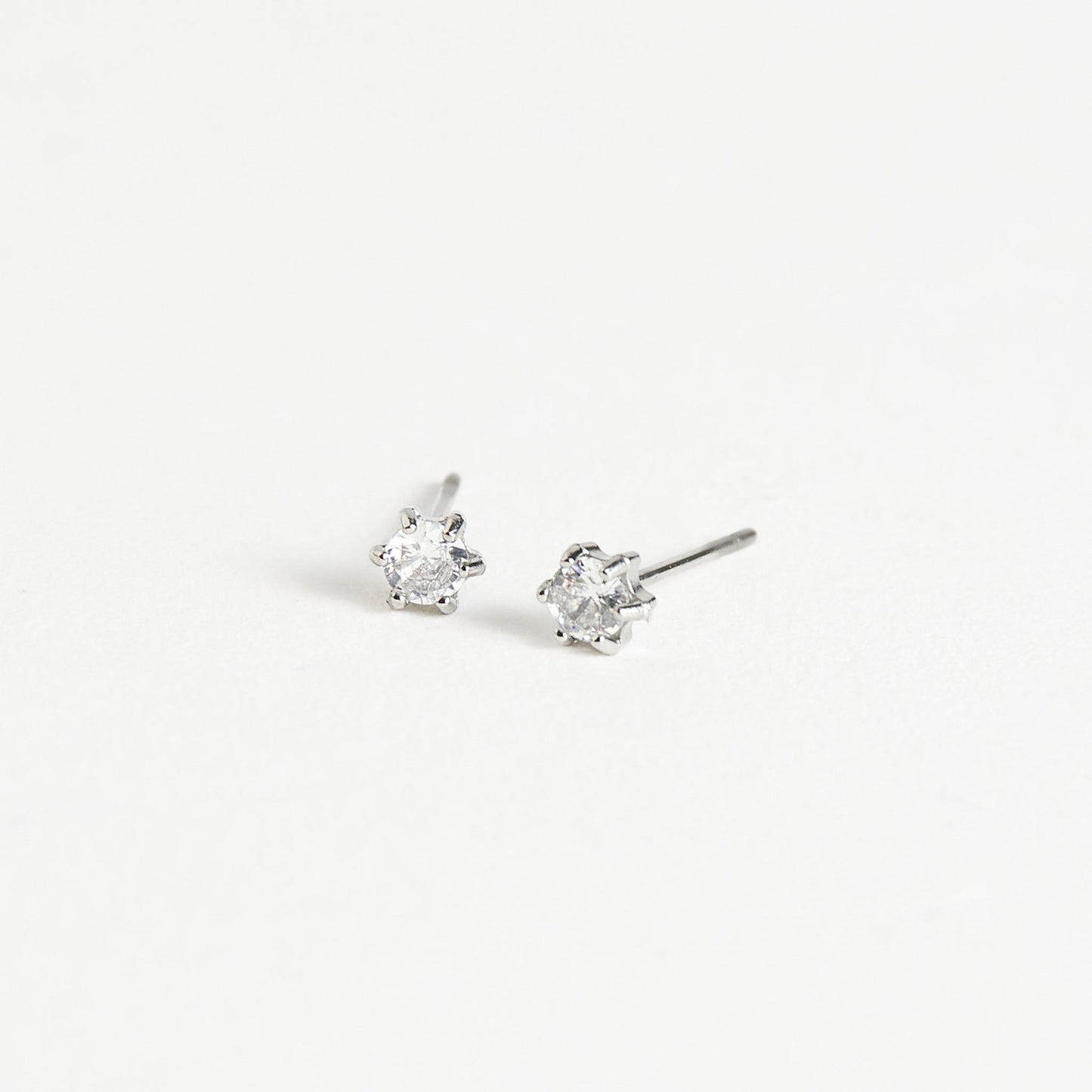 Narelle Waterproof 3mm Round Cubic Zirconia Stud Earrings