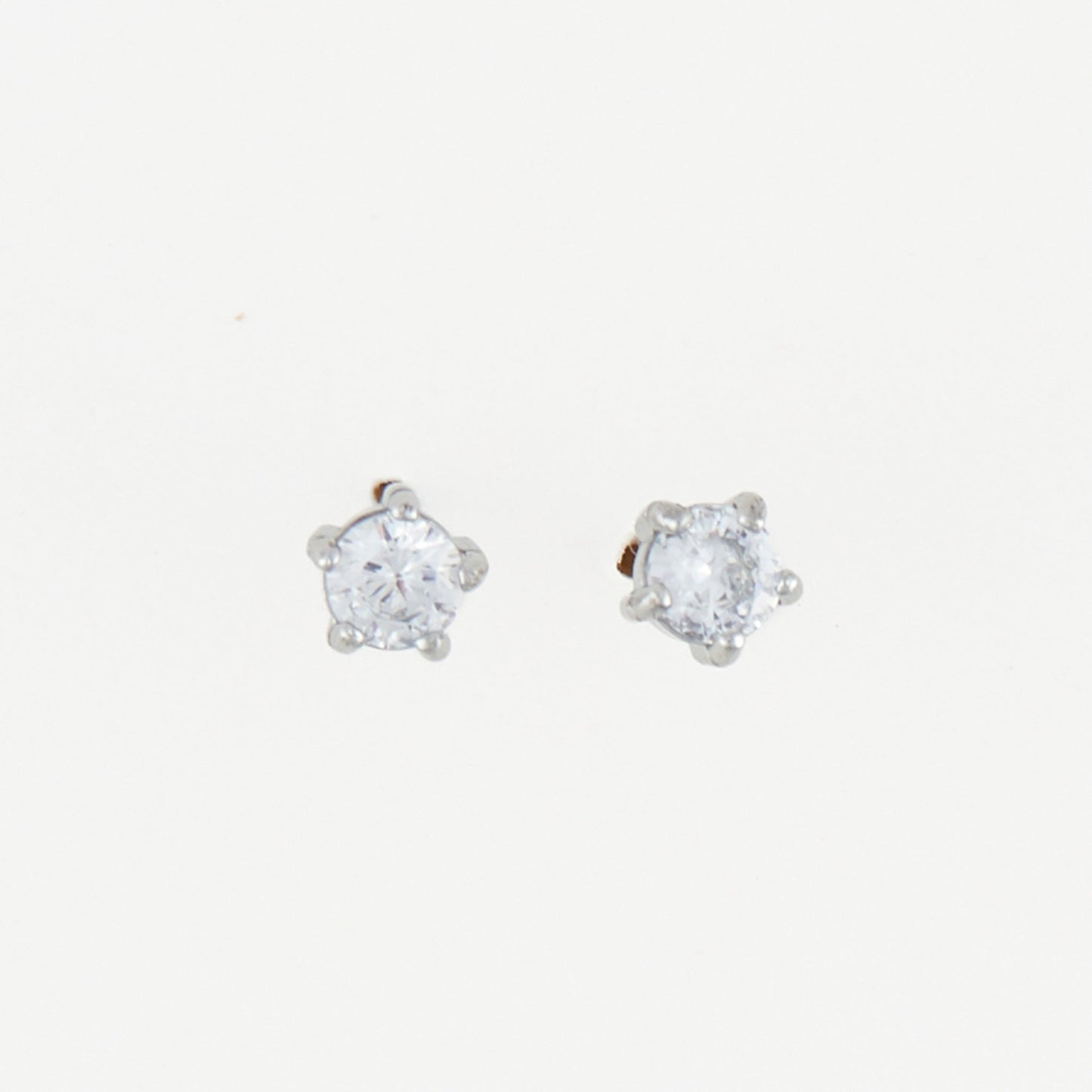 Narelle Waterproof 5mm Round Cubic Zirconia Stud Earrings