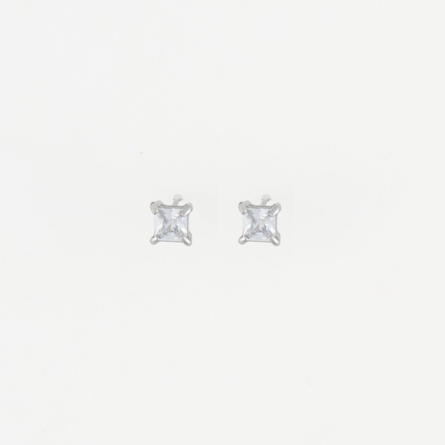 Narelle Waterproof 5mm Square Cubic Zirconia Stud Earrings