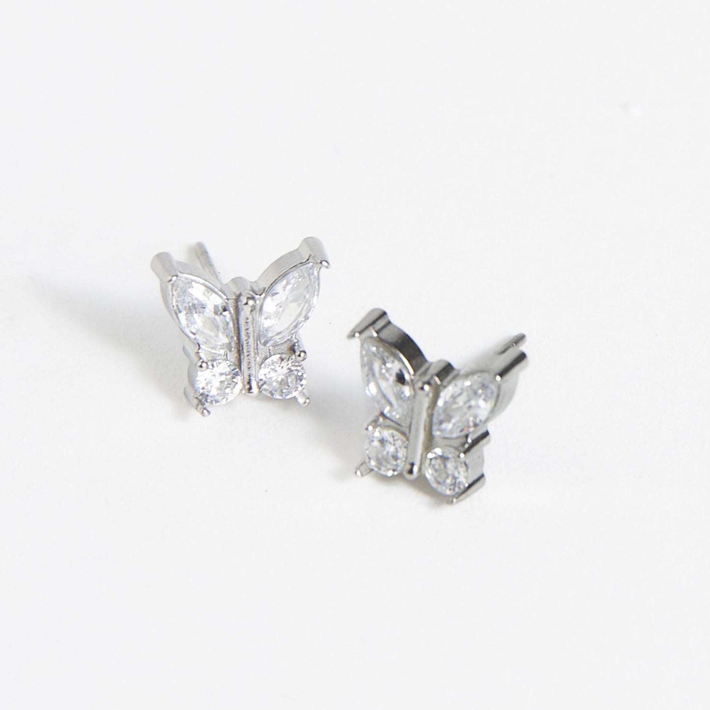 Narelle Waterproof Crystal Butterfly Stud Earrings