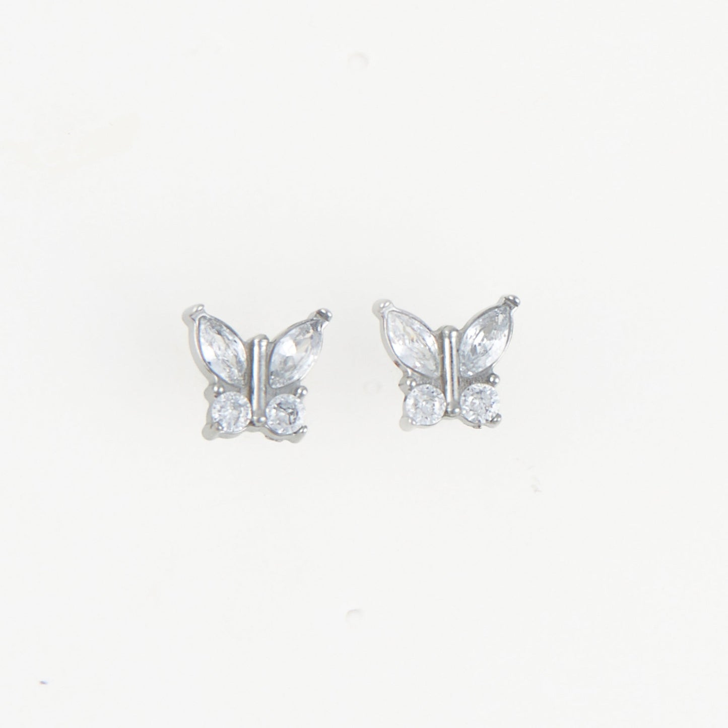 Narelle Waterproof Crystal Butterfly Stud Earrings