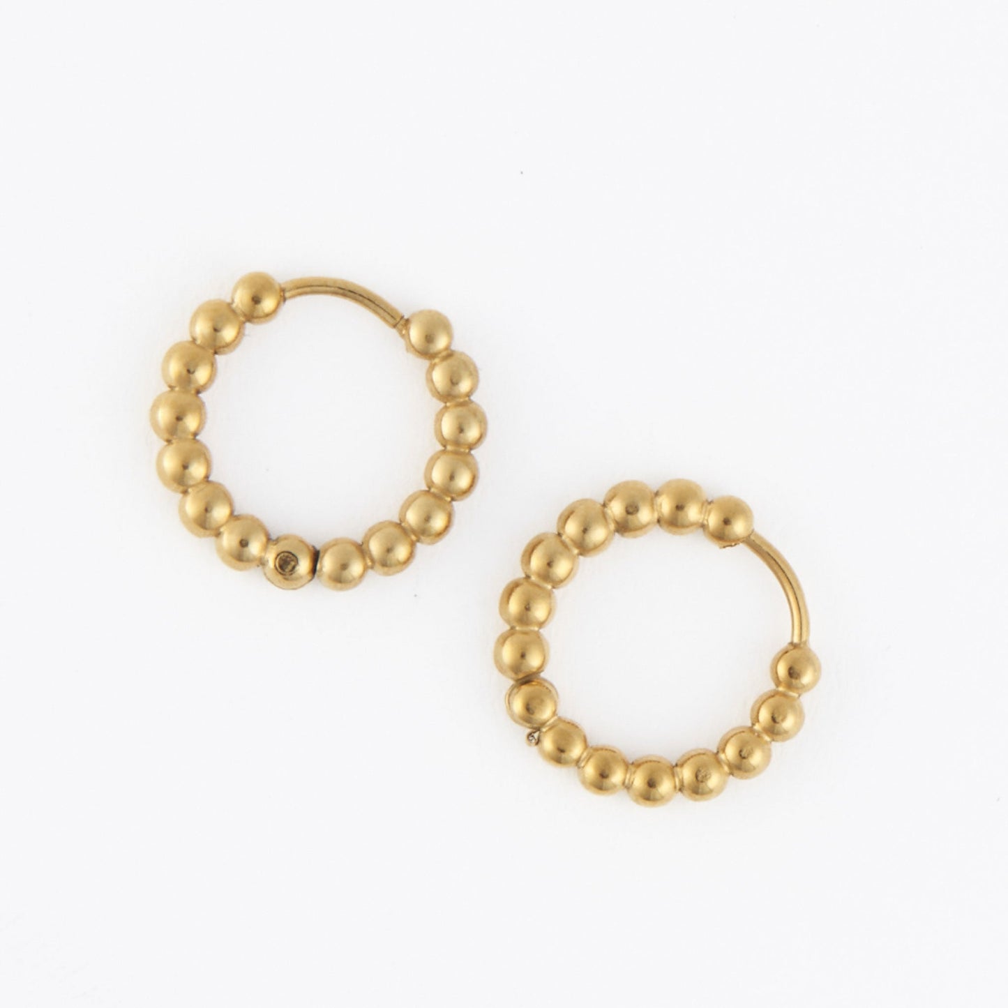 Narelle Waterproof Beaded Hoop Earrings