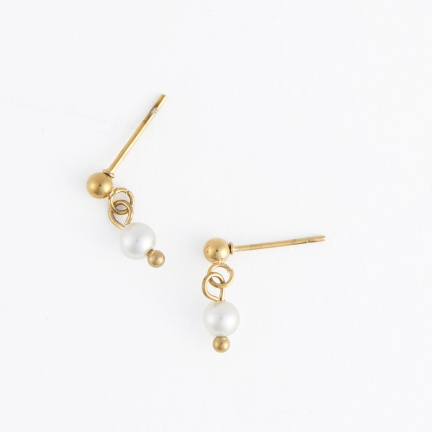 Narelle Waterproof Pearl Dangle Stud Earrings