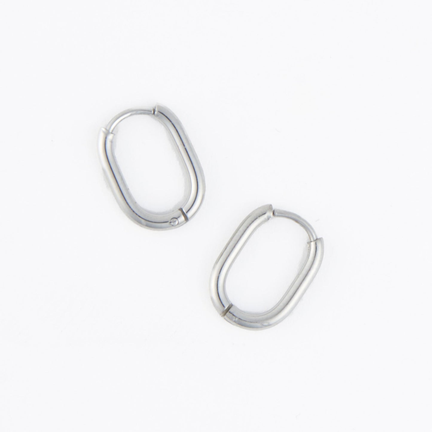 Narelle Waterproof Oval Huggie Hoop Earrings