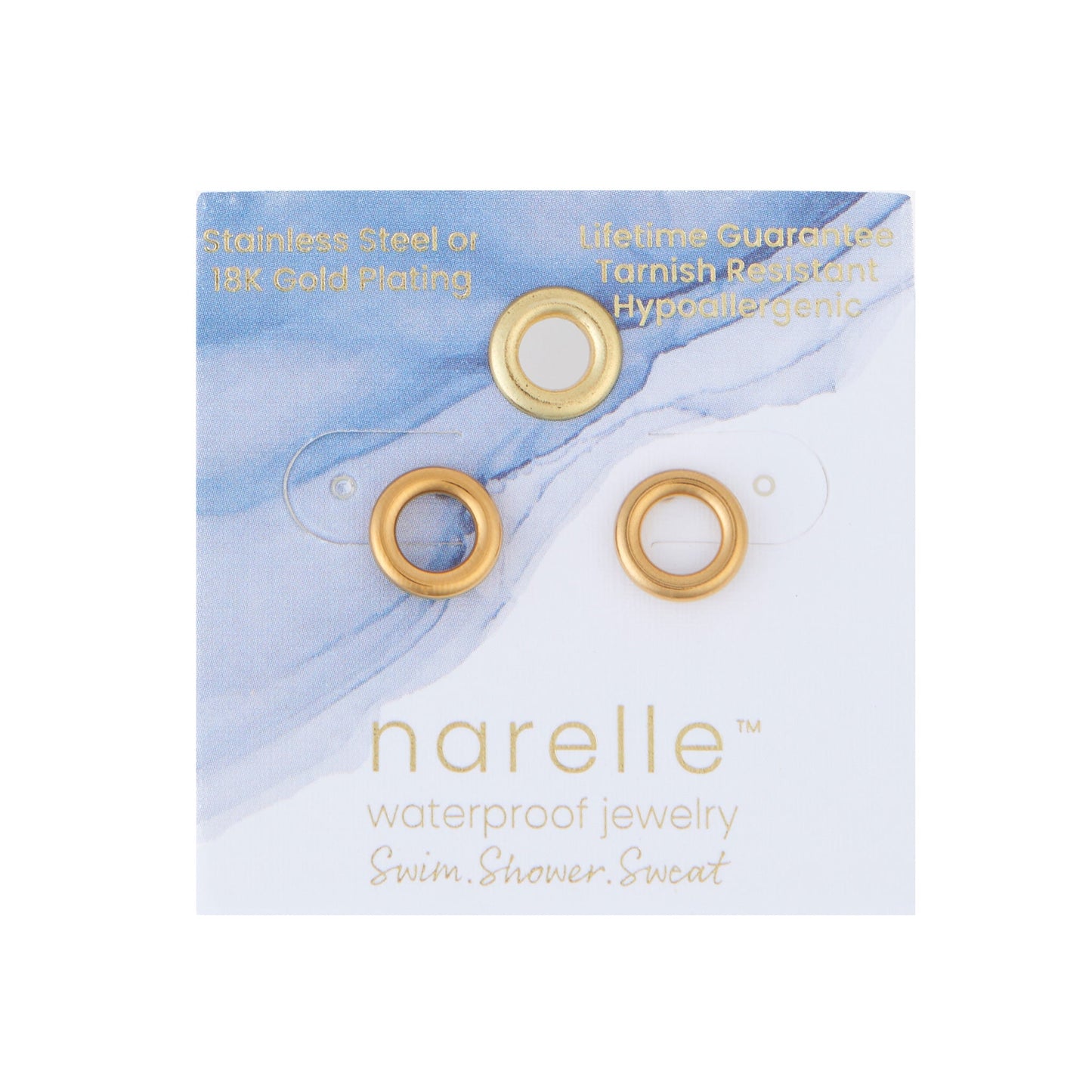 Narelle Waterproof Circle Stud Earrings