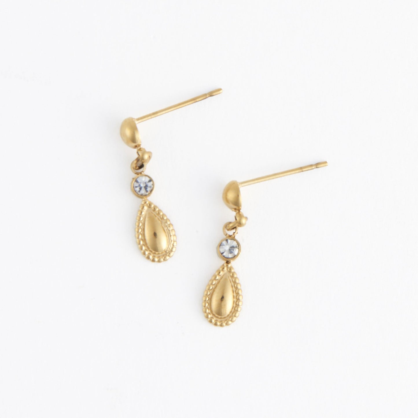 Narelle Waterproof Teardrop Dangle Stud Earrings