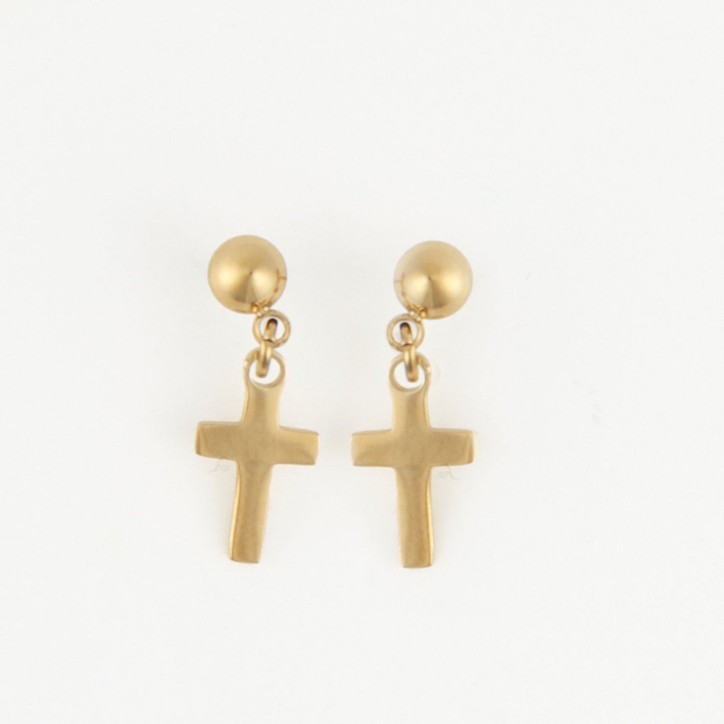 Narelle Waterproof Dangle Cross Stud Earrings