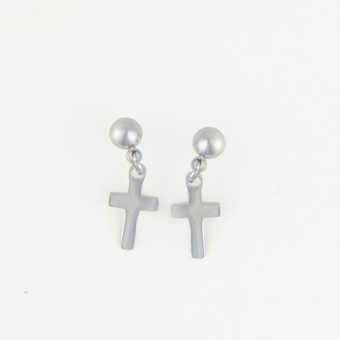 Narelle Waterproof Dangle Cross Stud Earrings
