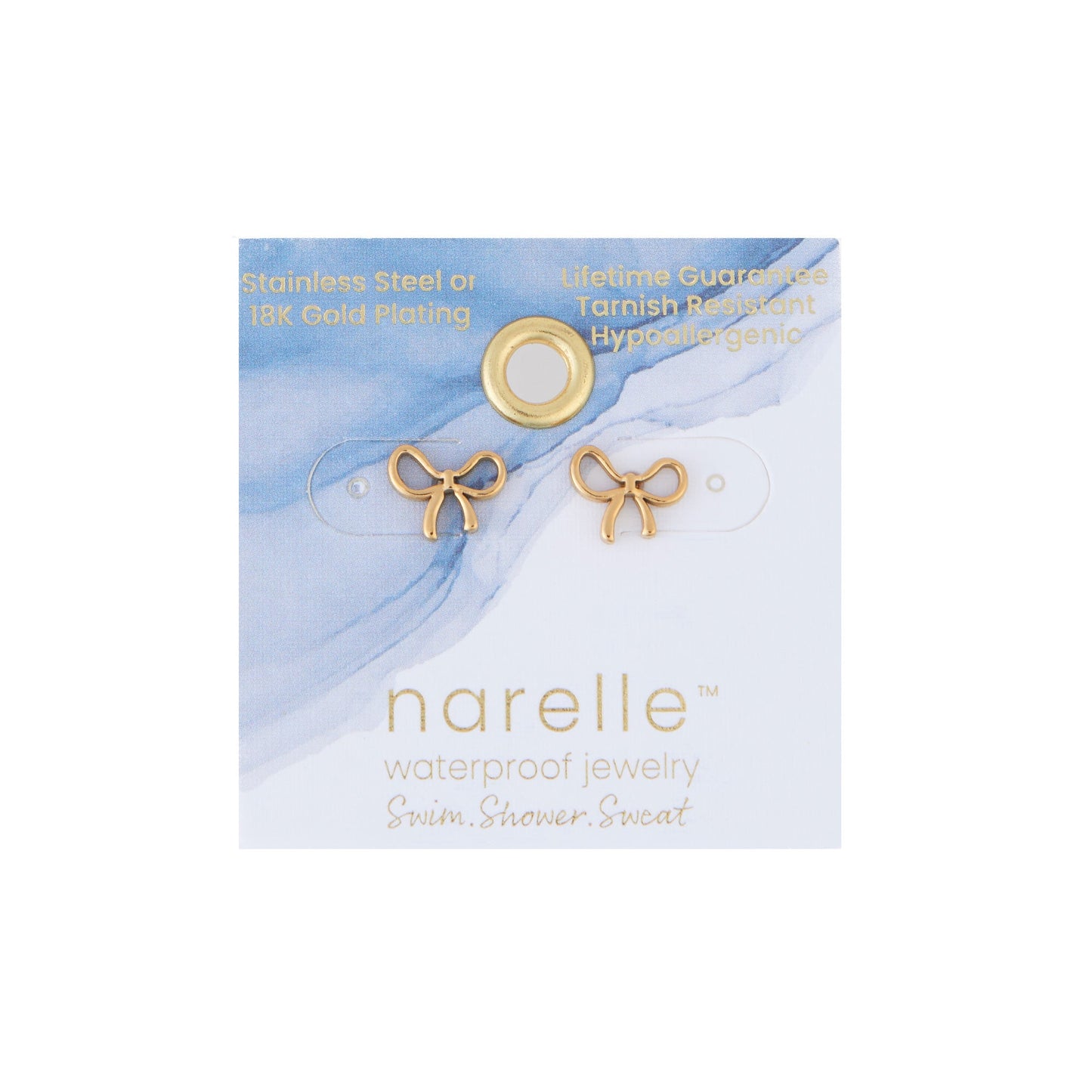 Narelle Waterproof Bow Stud Earrings