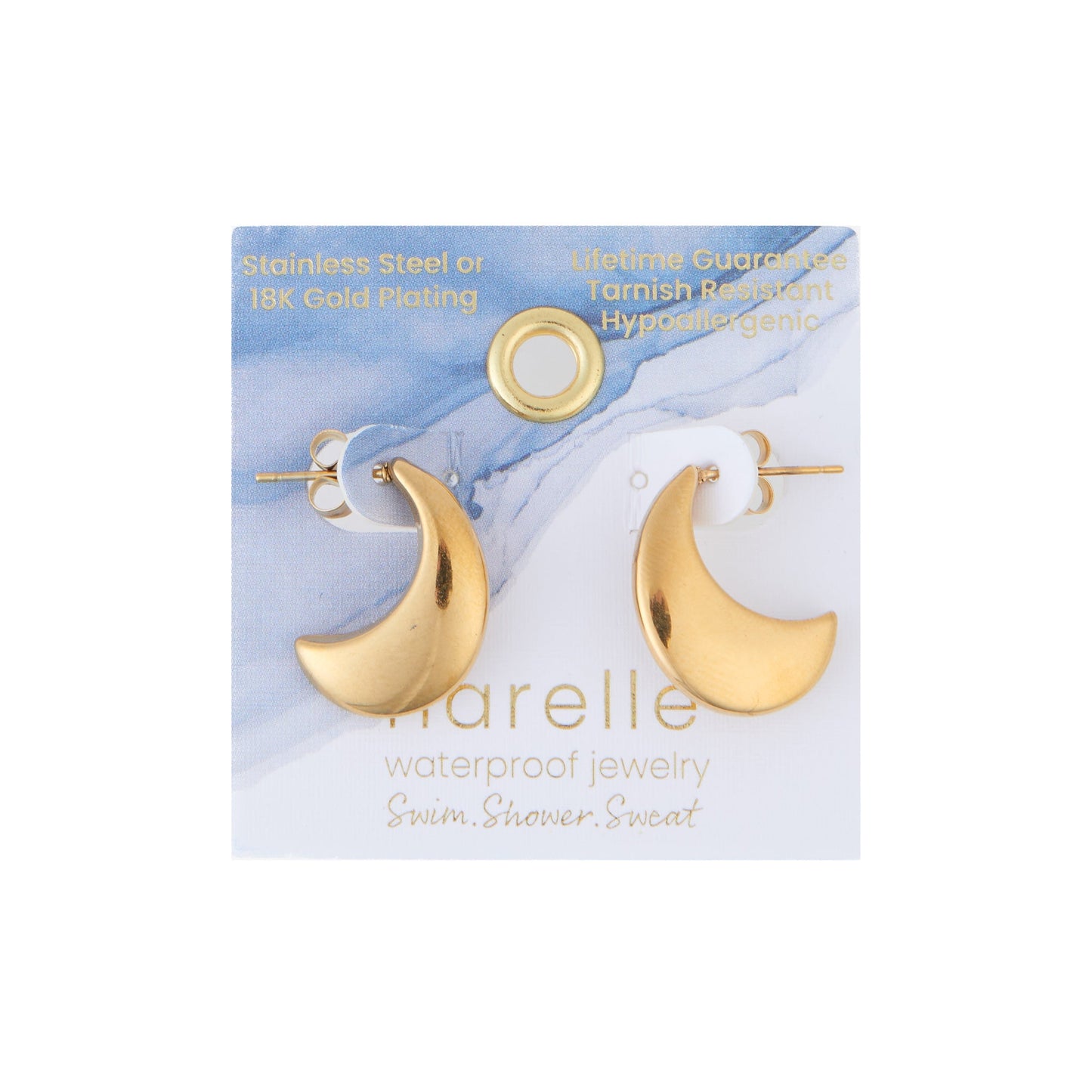 Narelle Waterproof Pointed Waterdrop Earrings
