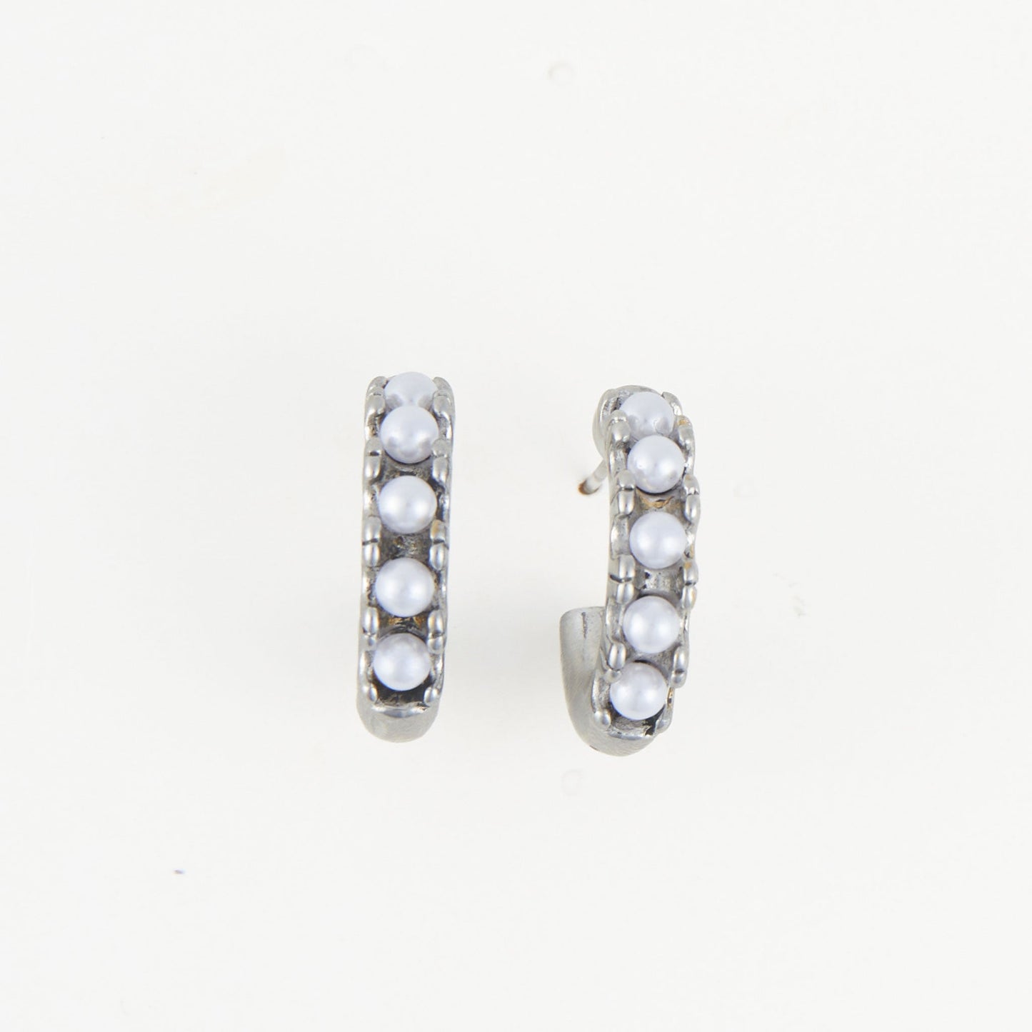 Narelle Waterproof Pearl C-Hoop Earrings