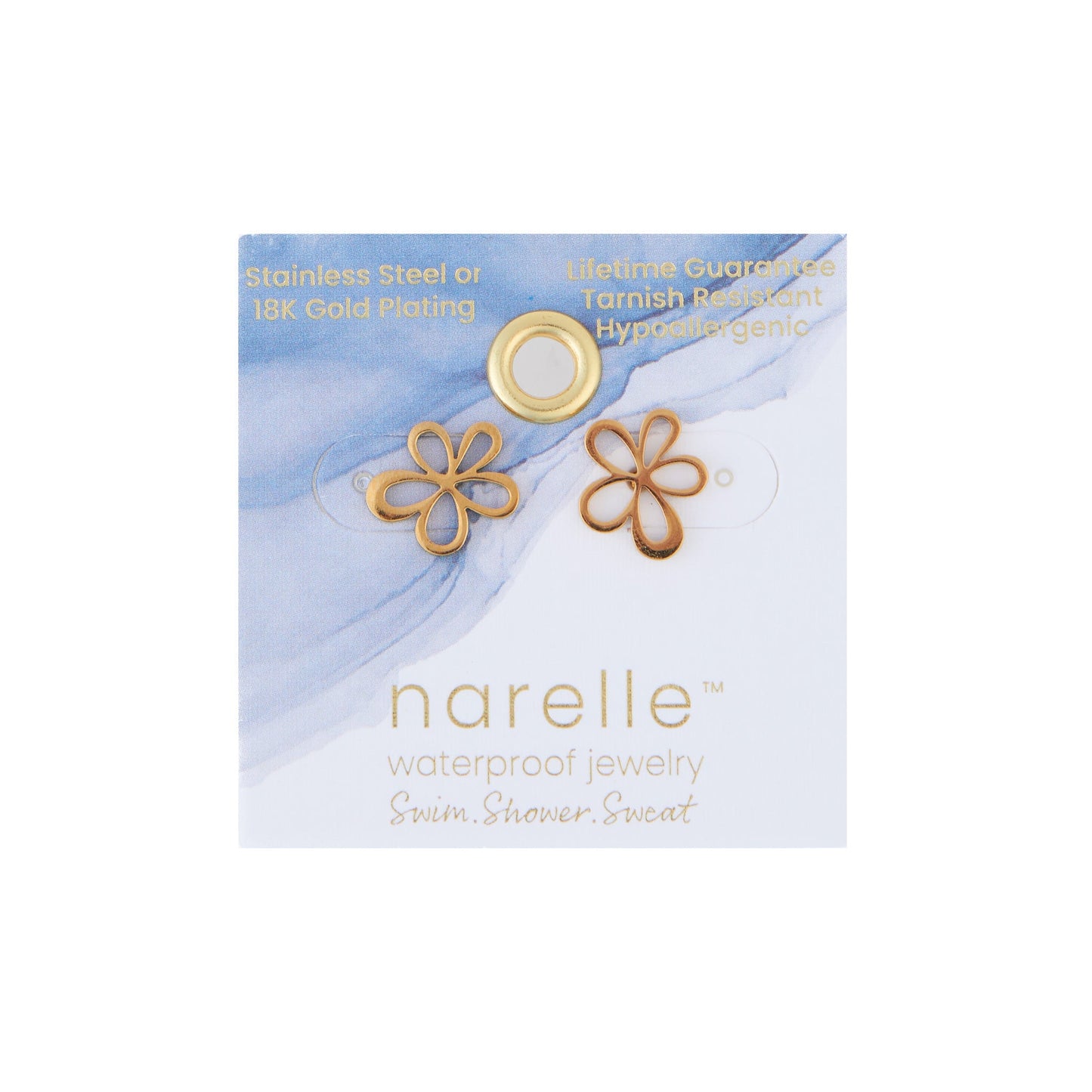 Narelle Waterproof Flower Stud Earrings