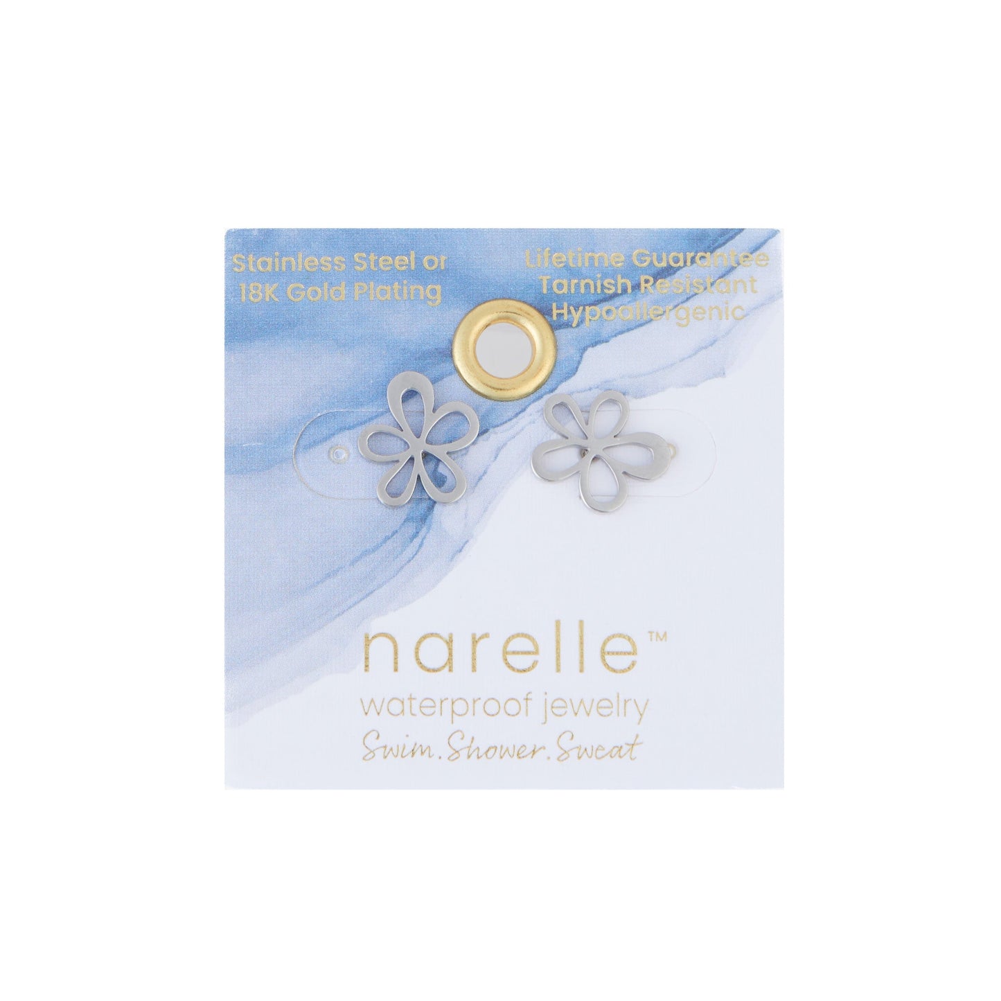 Narelle Waterproof Flower Stud Earrings