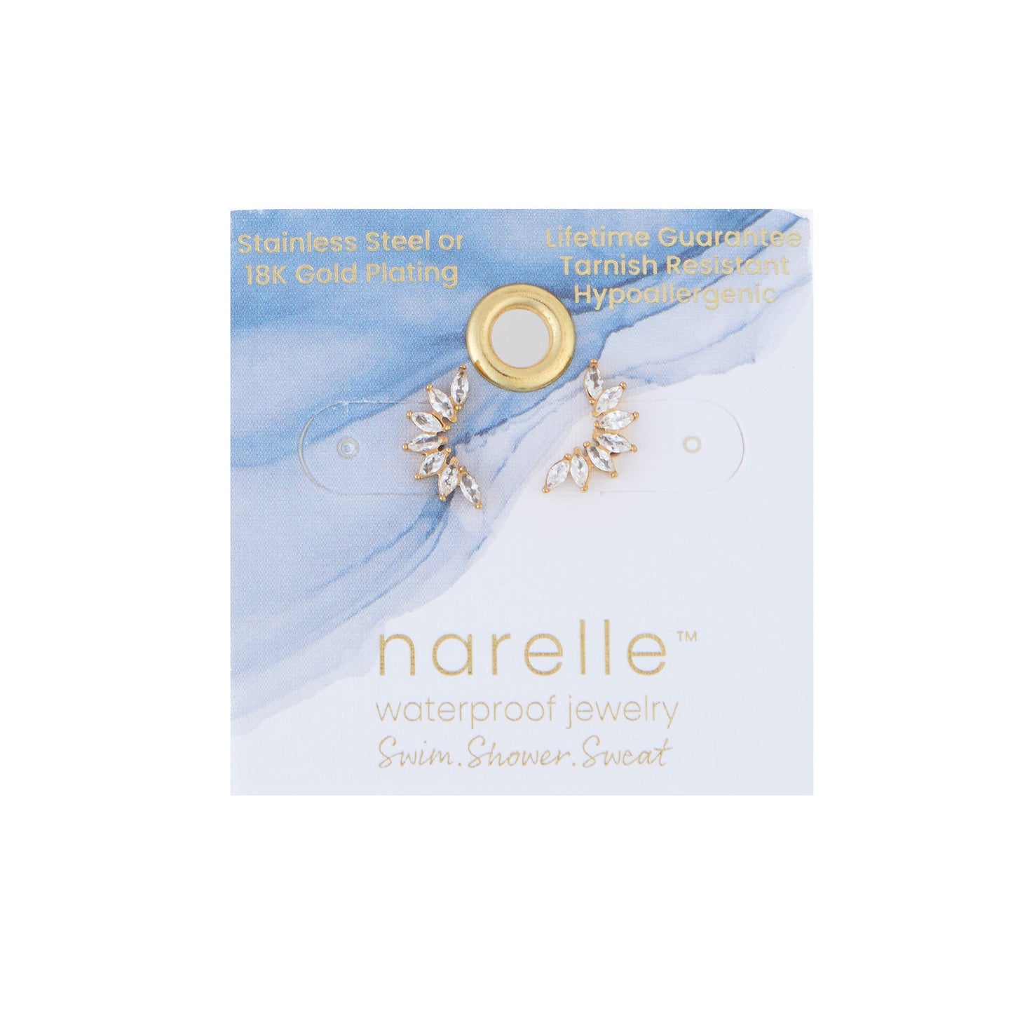 Narelle Waterproof Mini Crawler Earrings