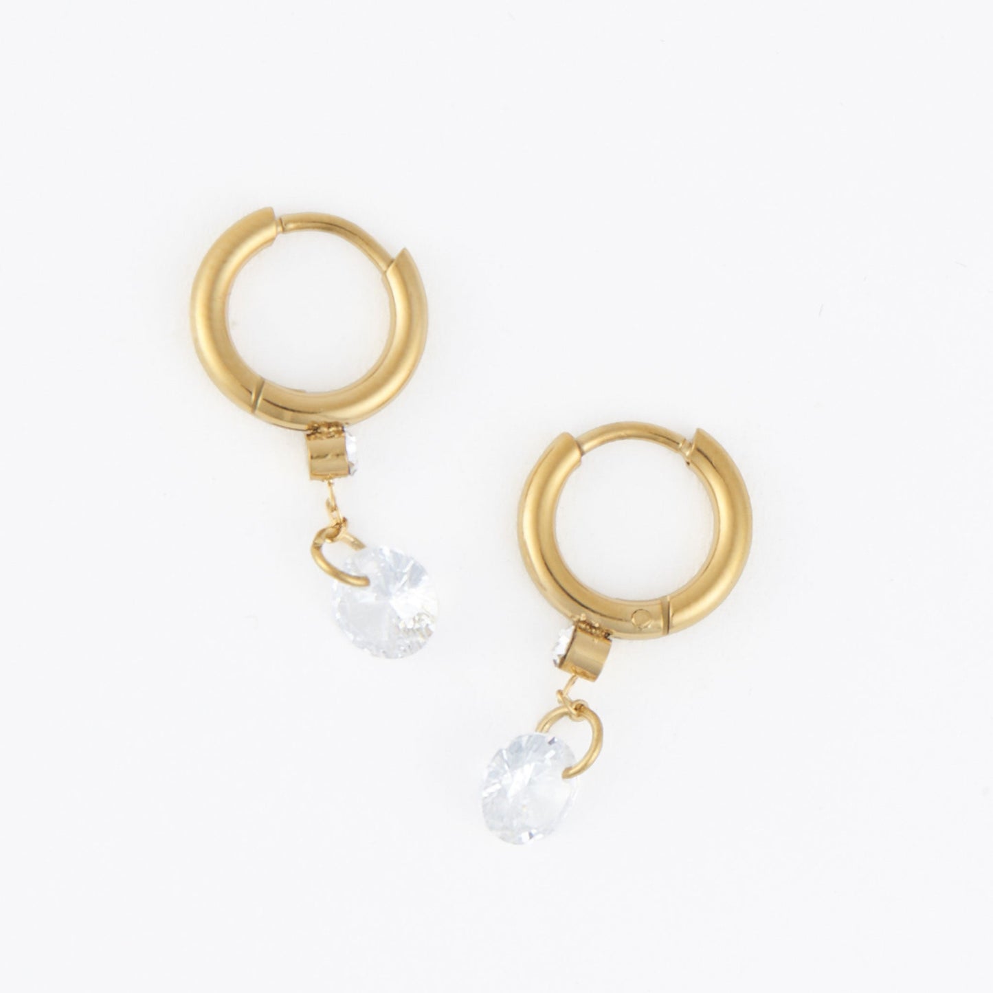 Narelle Waterproof Drop Huggie Hoop Earrings