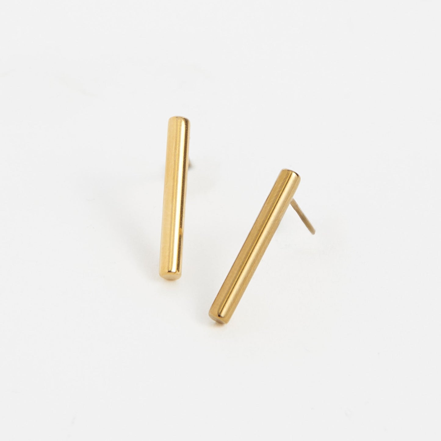 Narelle Waterproof Round Bar Stud Earrings