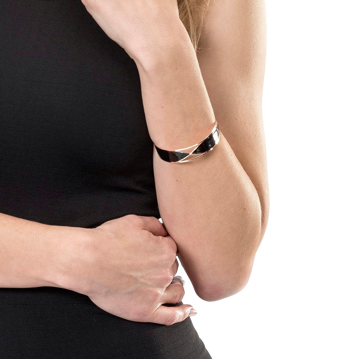 Ss Oval Brace-Rosegold/Black