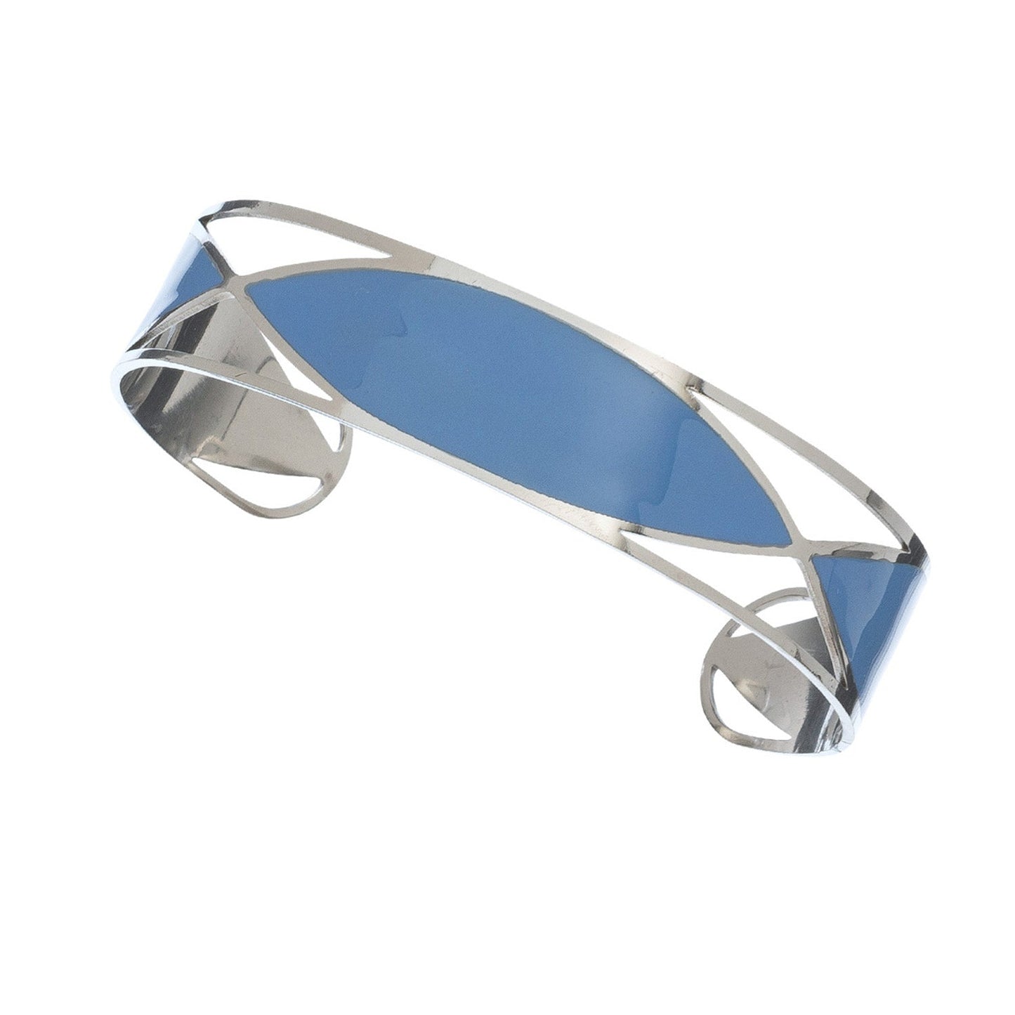 Ss Oval Brace-Steel/Blue