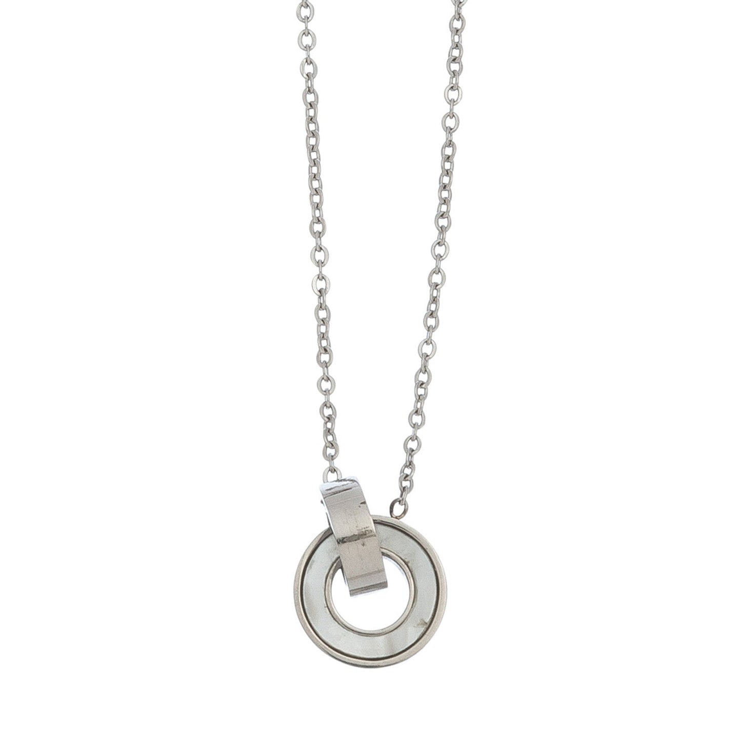 Ss Linked Circles & Mop Nk-Steel